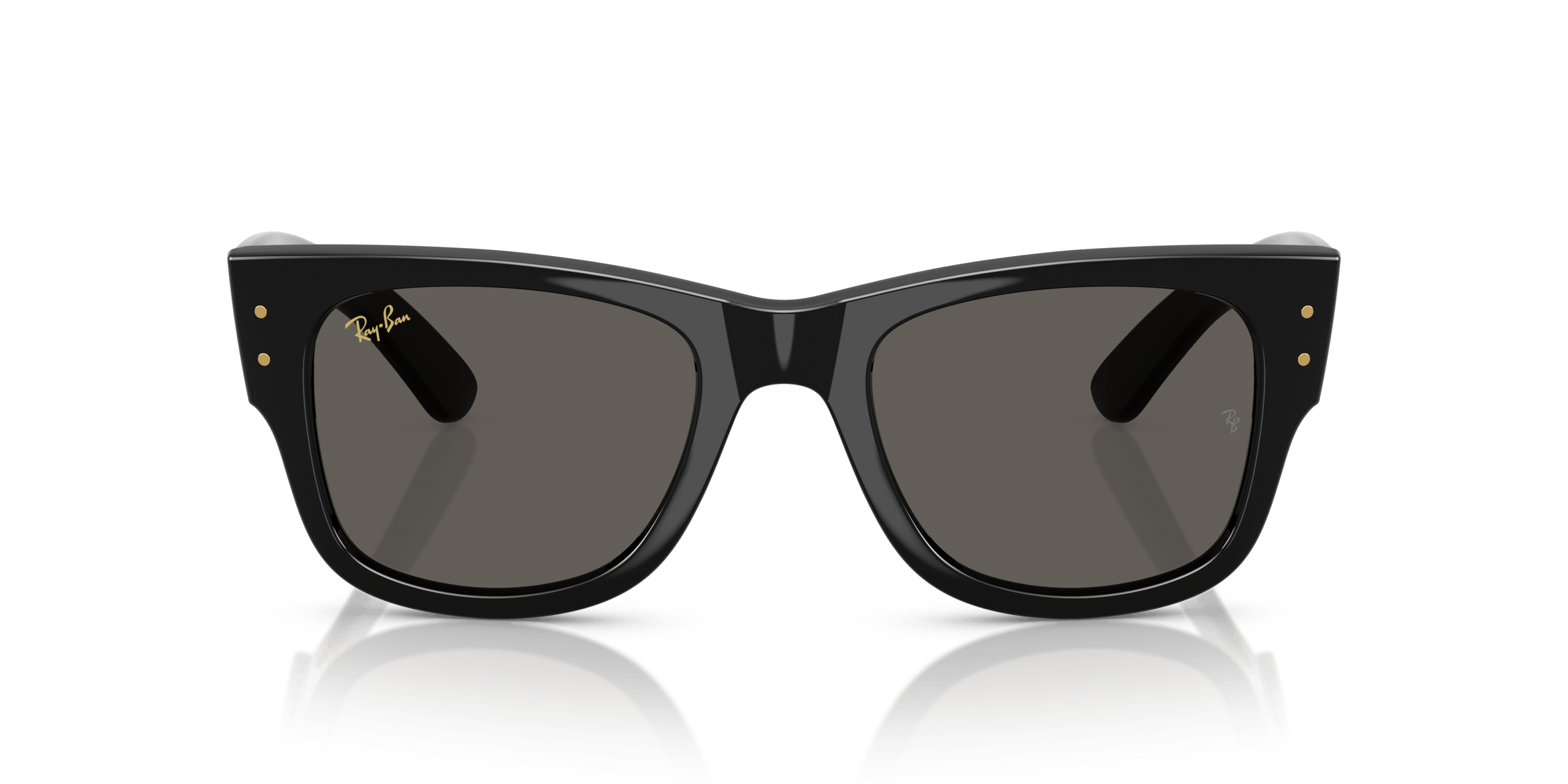 Front, Ray-Ban Mega Wayfarer Black Out 0RB0840S 6826J5 Solbriller