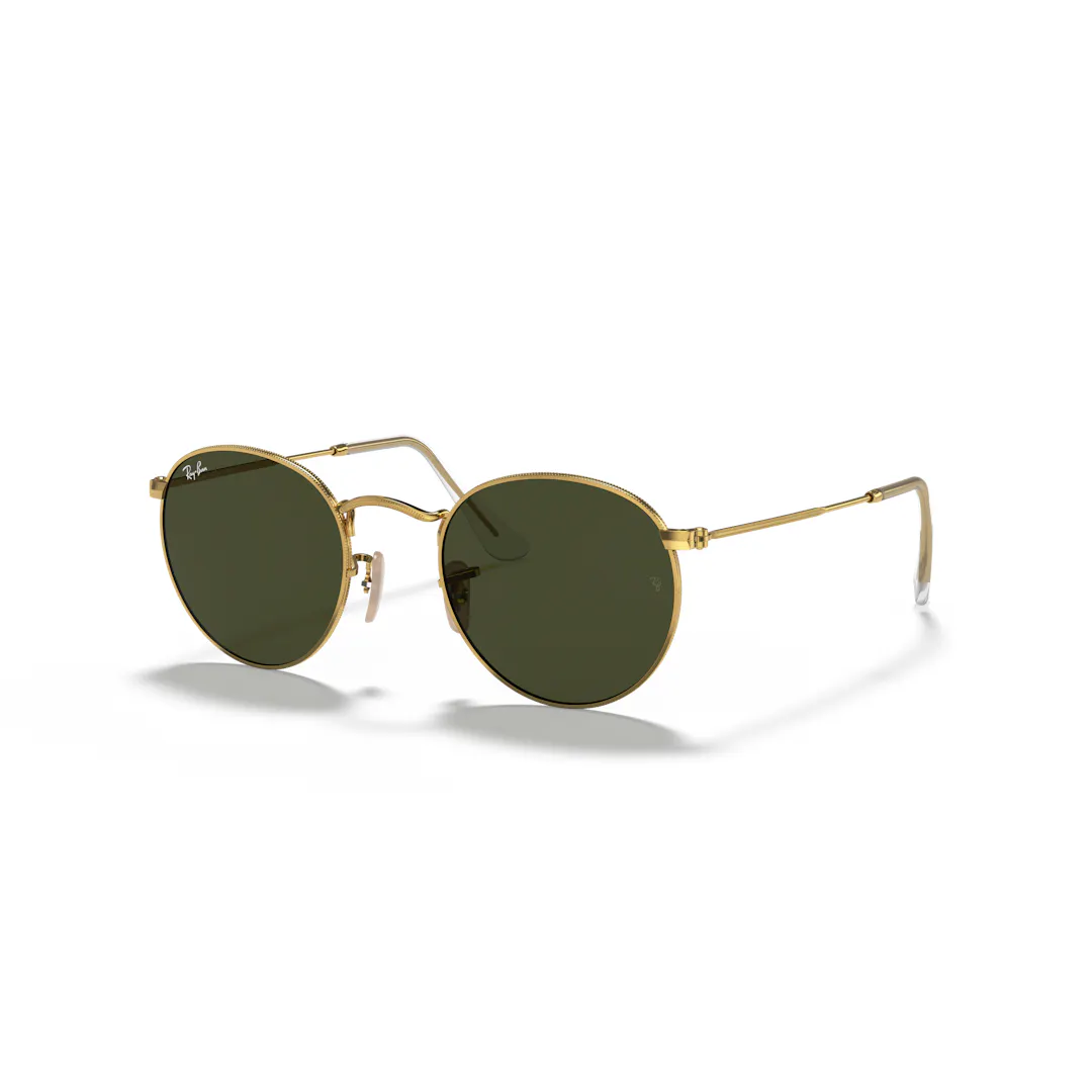 Ray-Ban Round Metal 0RB3447 Solbriller - Runde Guld