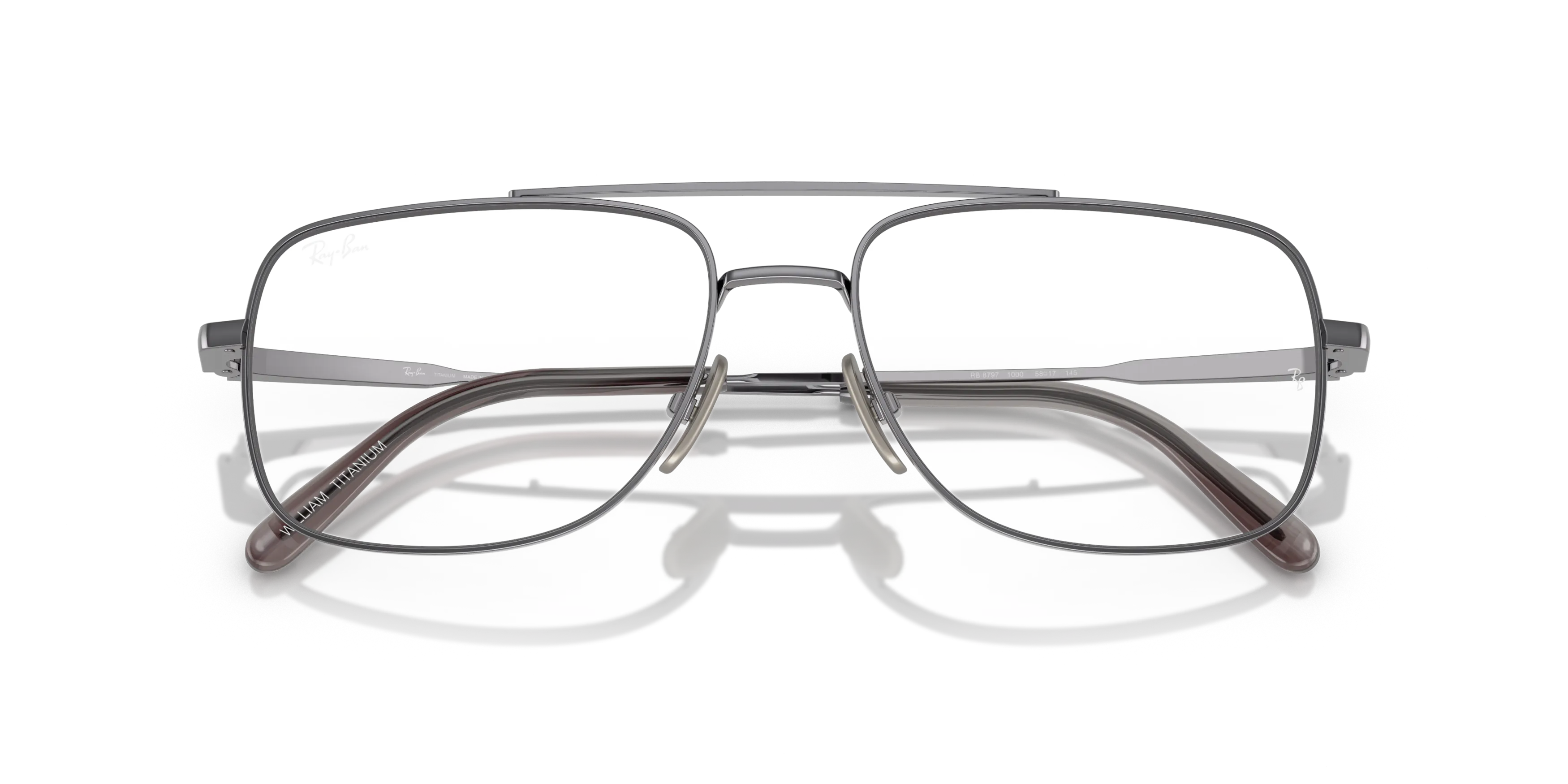 Folded, RAY-BAN William Titanium Optics RX8797 1000