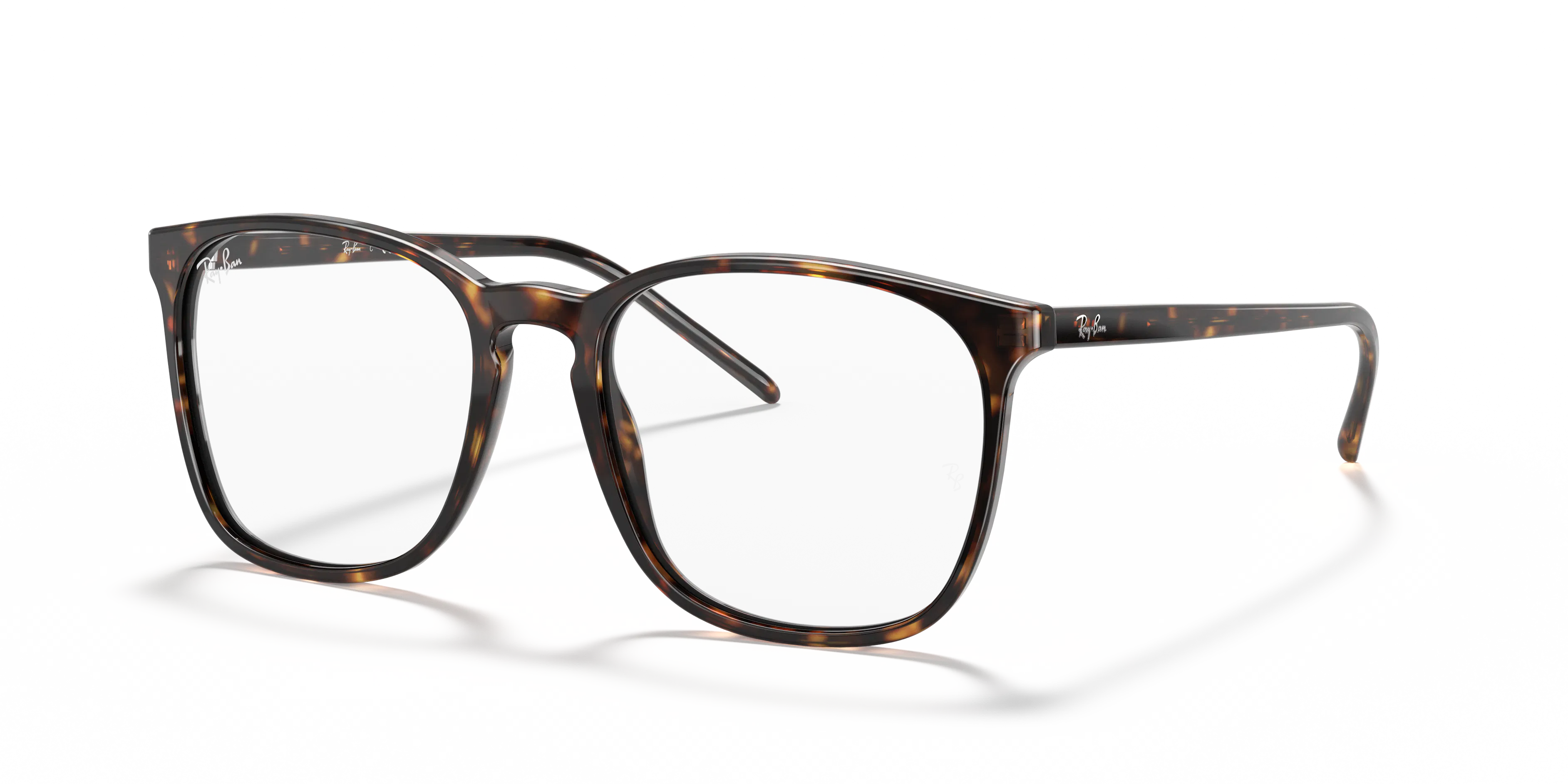 Ray - Ban Unisex Rx5387 2012 Optical Frames Acetate Turtle Transparent Squared Normal - Image 8