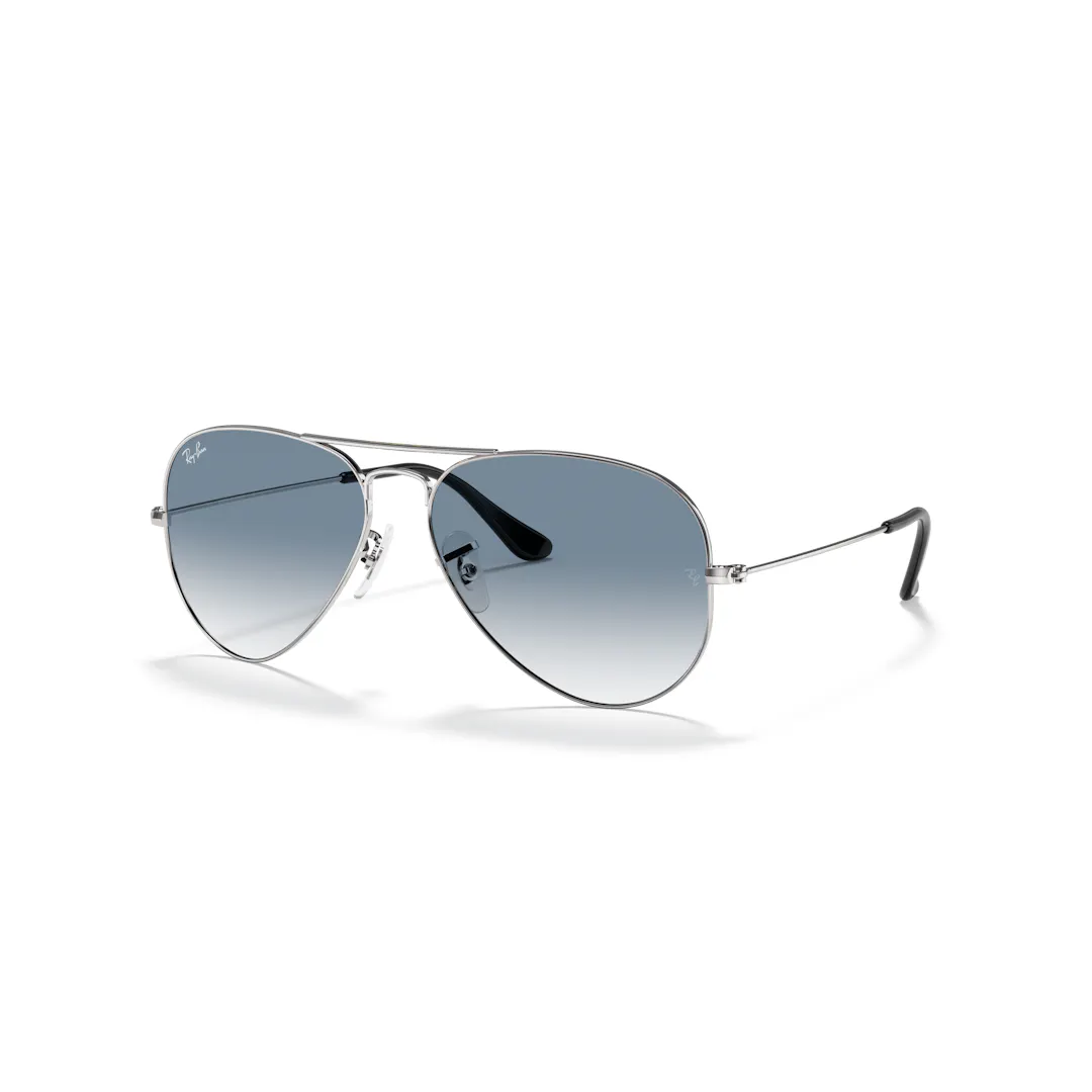 Ray-Ban Aviator Gradient 0RB3025 Solbriller - Pilot Sølv