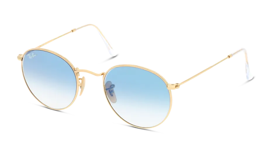 Angle_Left01, RAY-BAN Round Flat Lenses RB3447N 001/3F