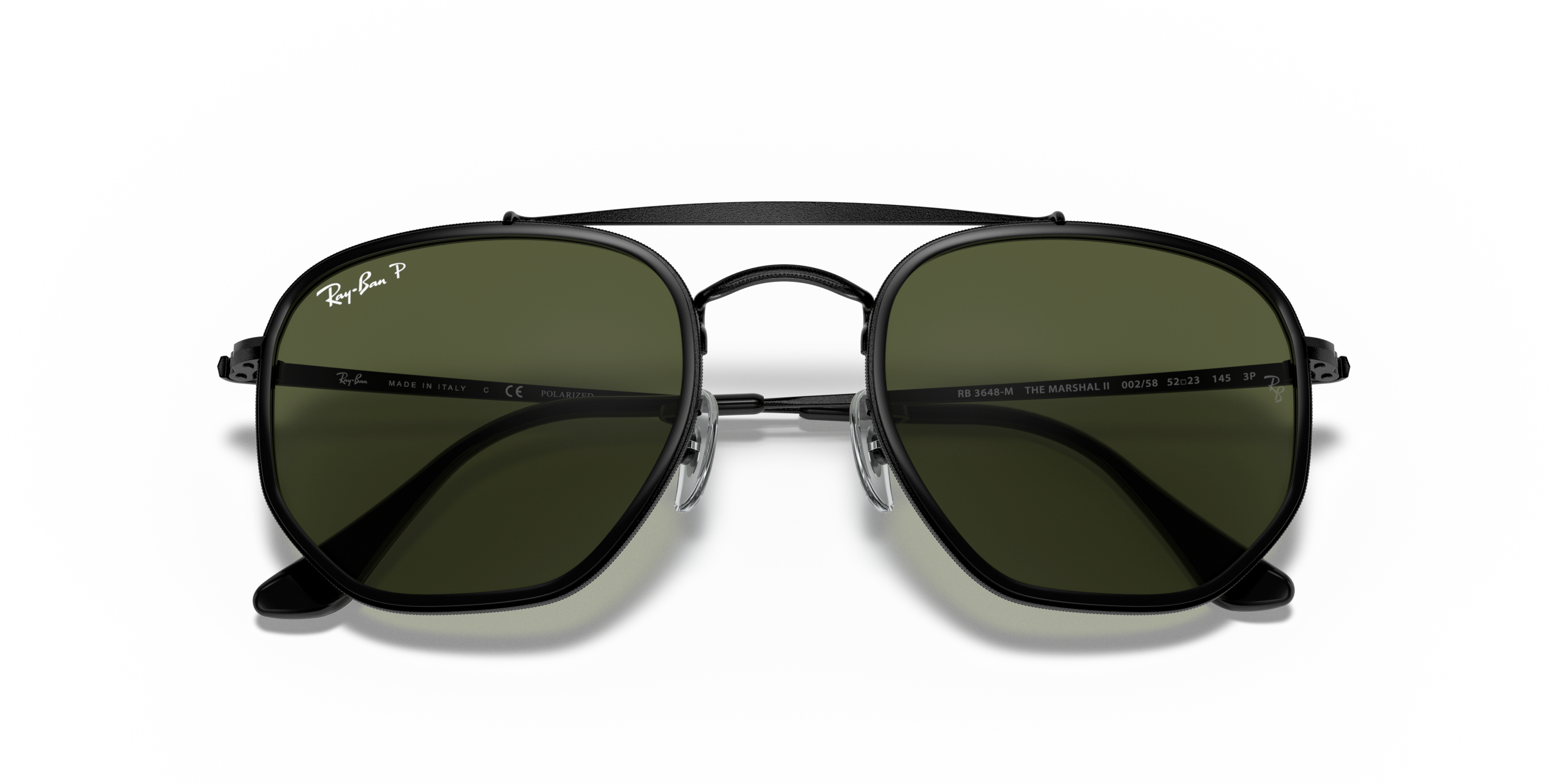 Folded Ray Ban The Marshal Ii 0RB3648M 002/58 Verde / Negro