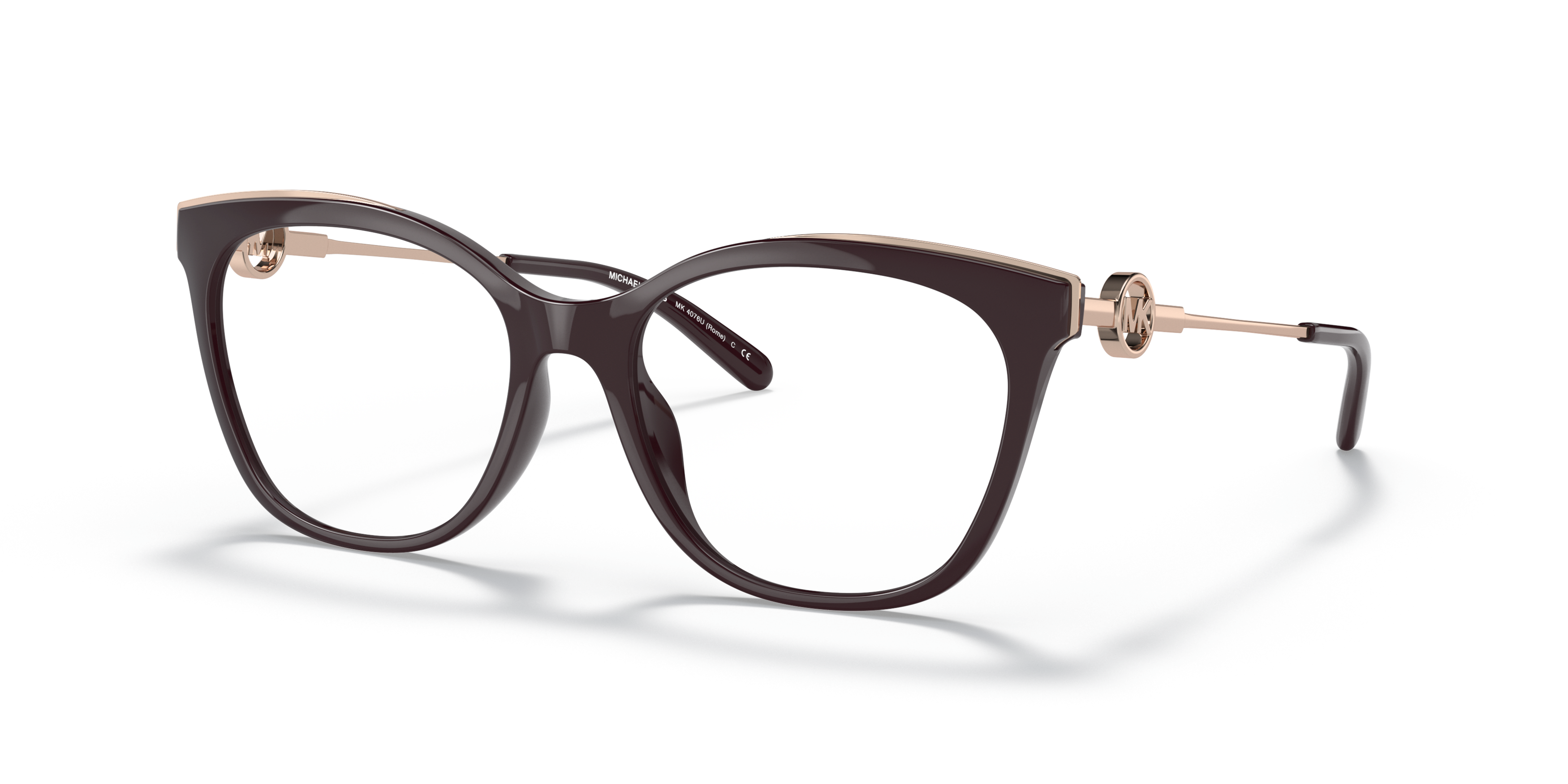Angle_Left01 Michael Kors MK 4076U (3344) Glasses Transparent / Brown