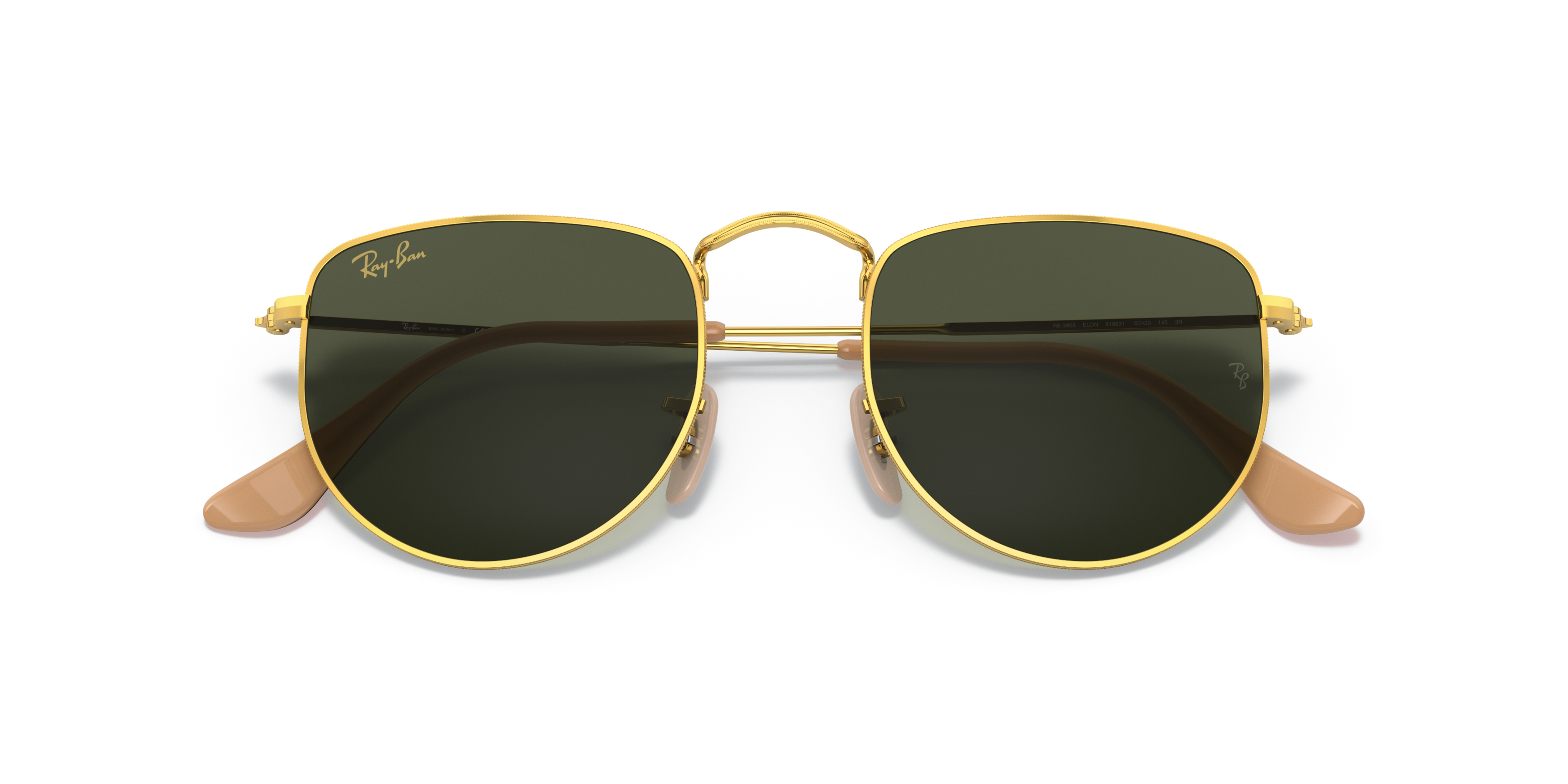 Folded Ray-Ban 0RB3958 919631 Verde / Oro