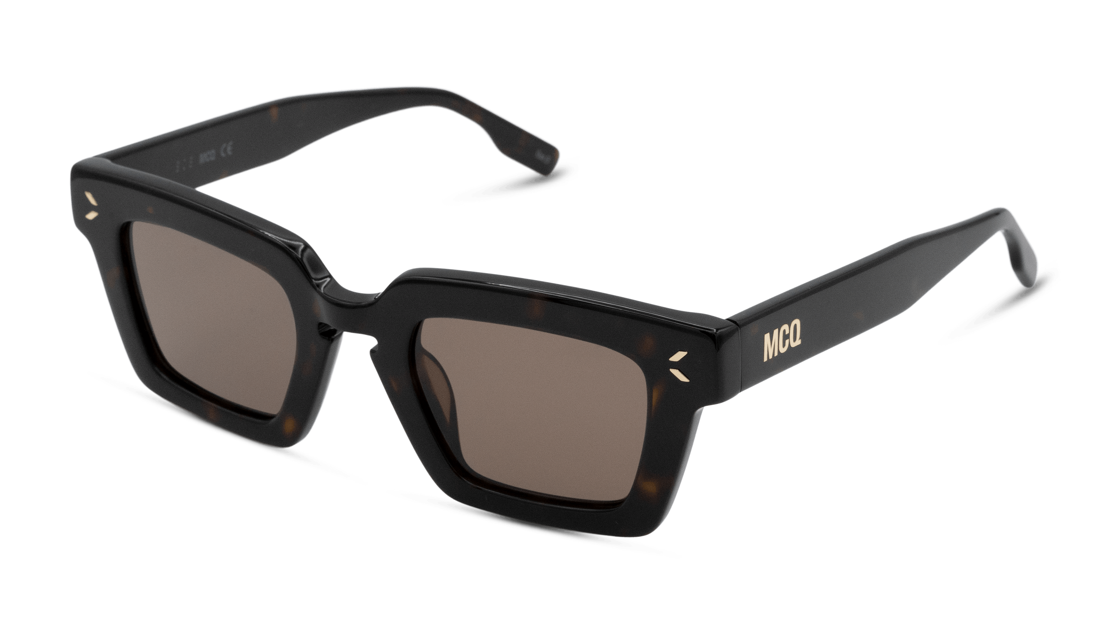 Angle_Left01 Alexander McQueen MQ 0325S (002) Sunglasses Brown / Havana