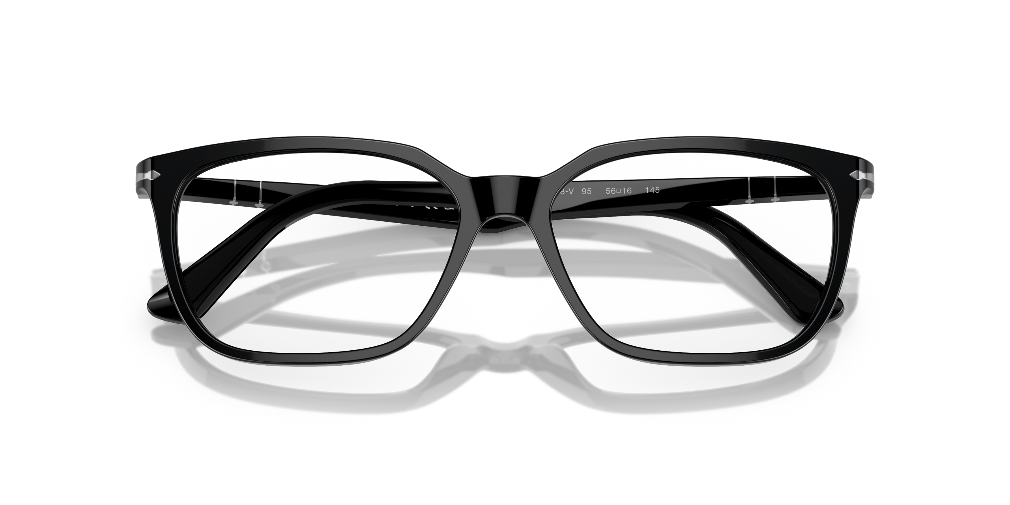 Folded Persol PO 3298V (95) Glasses Transparent / Black