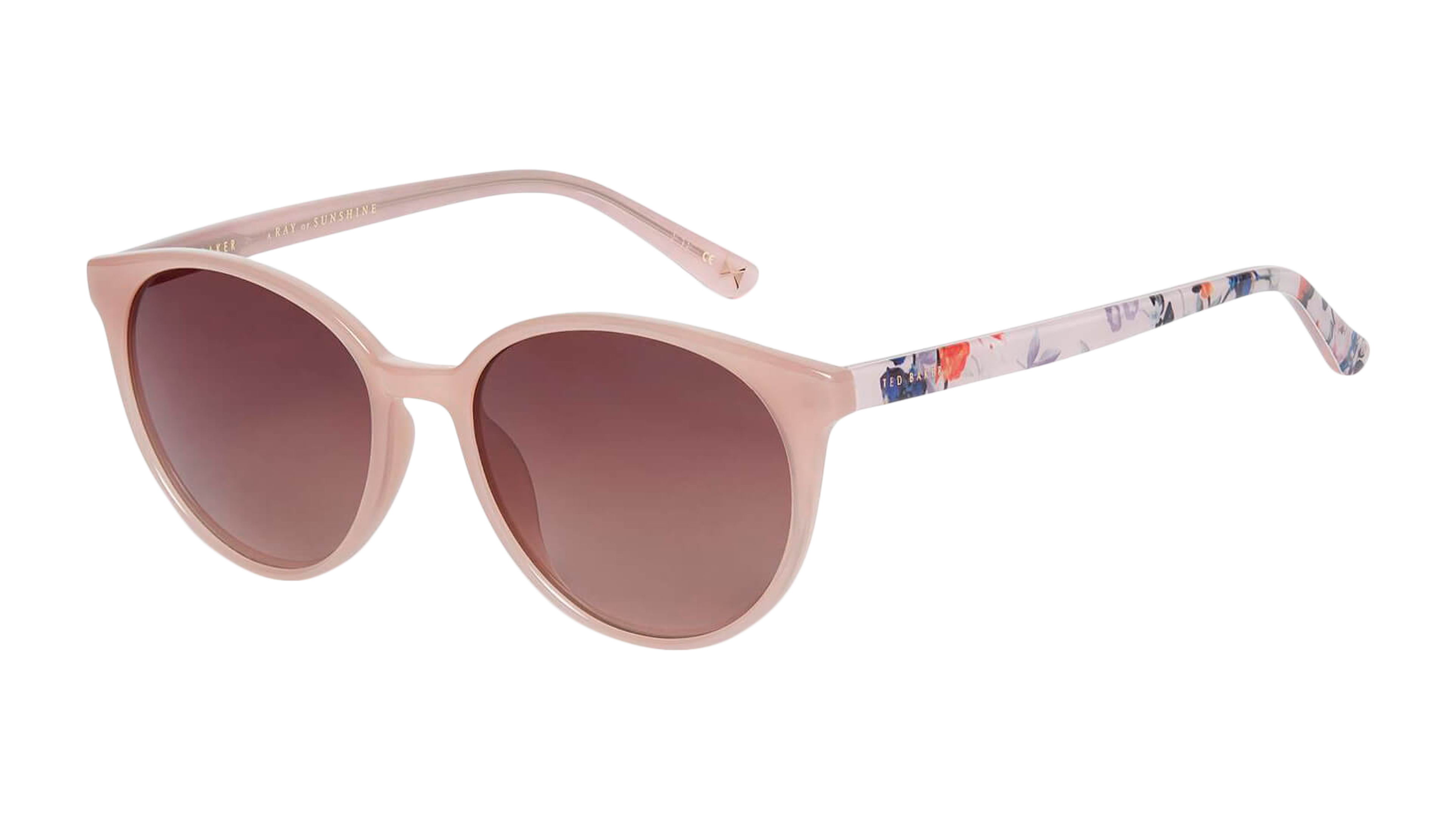 Angle_Left01 Ted Baker TB 1604 (215) Sunglasses Brown / Pink