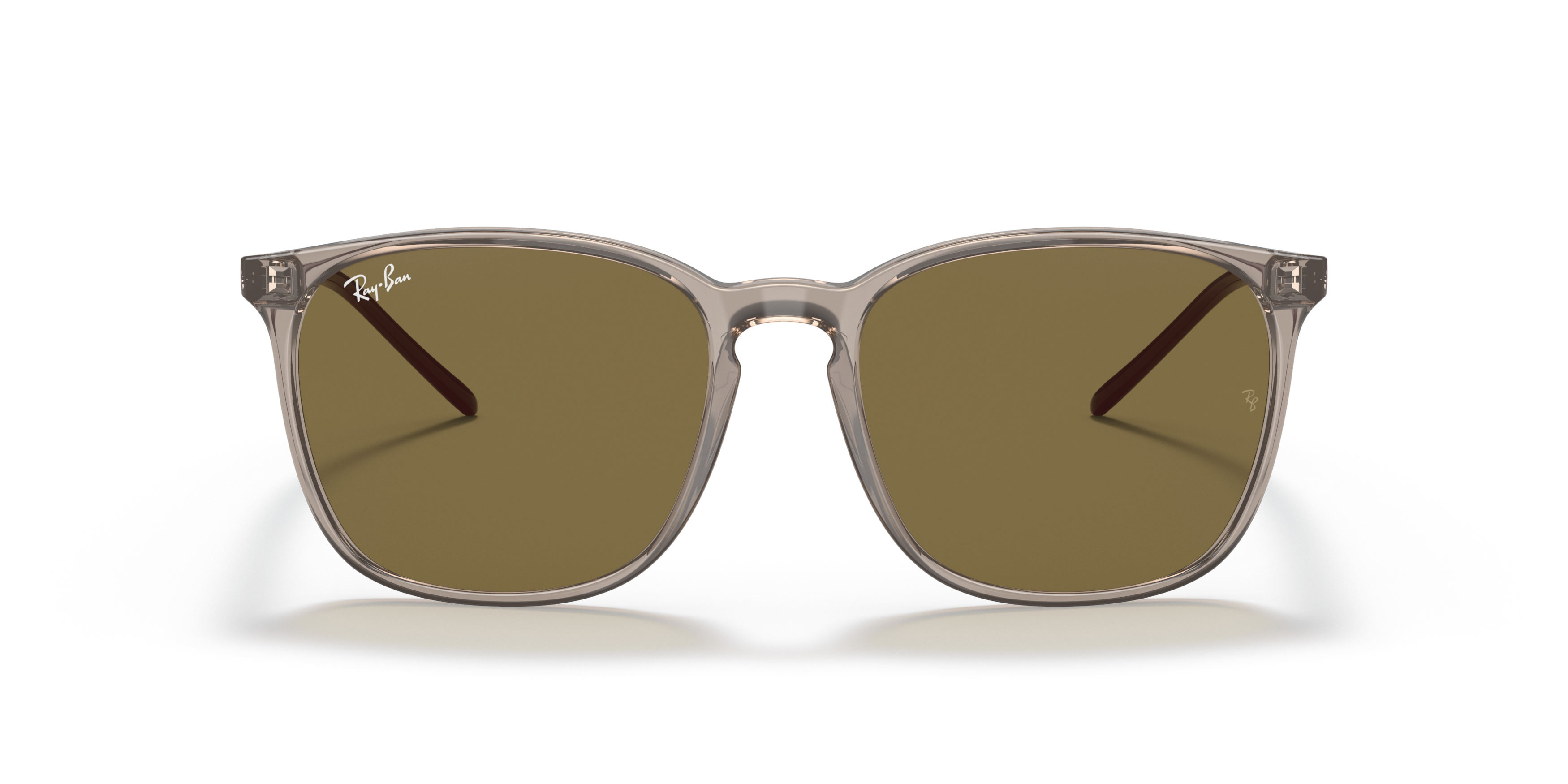Front Ray-Ban RB 4387 Sunglasses Brown / Transparent, Green