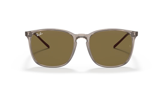 Ray-Ban RB 4387 (656273) Sunglasses Brown / Transparent, Green