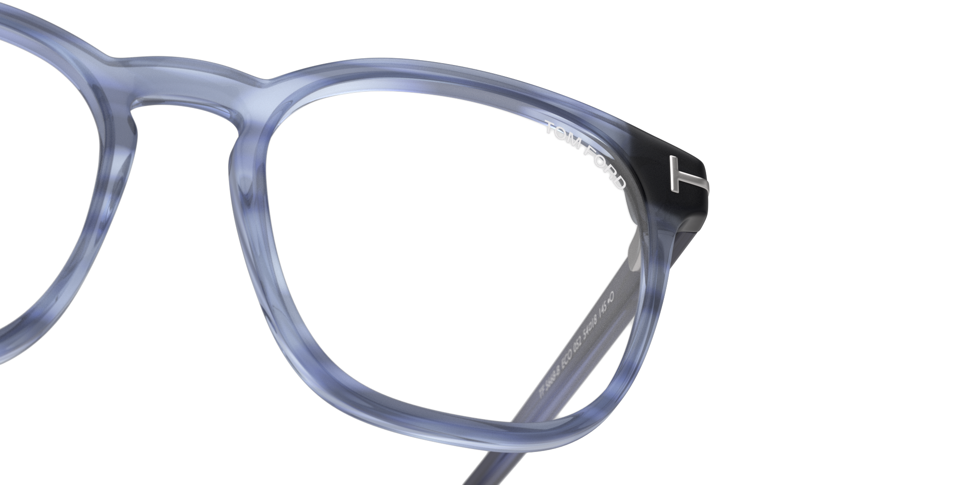 Detail01 Tom Ford FT5868-B Glasses Transparent / Transparent, Blue