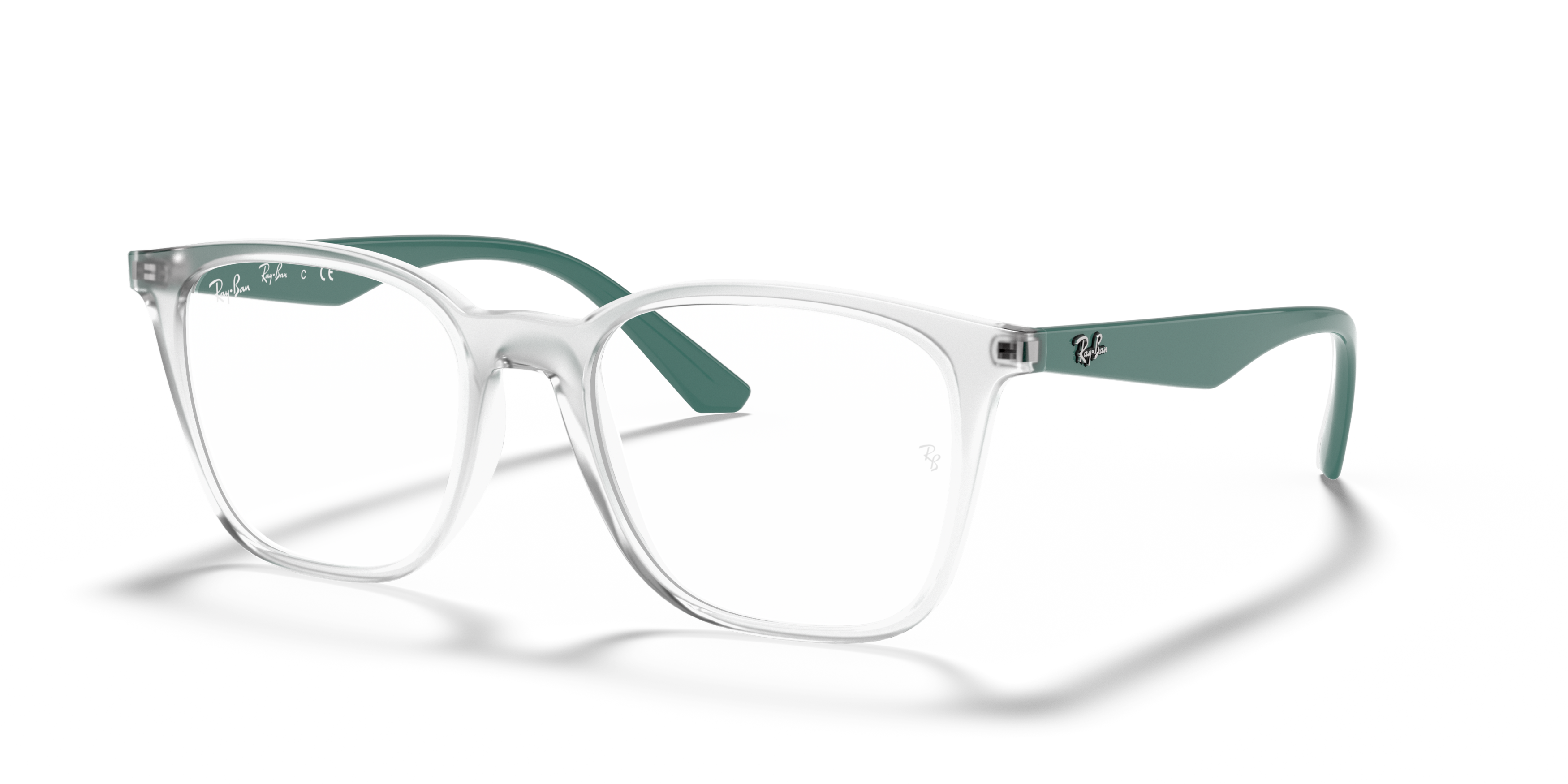 Angle_Left01 Ray-Ban RX 7177 (2503) Glasses Transparent / Clear, Transparent