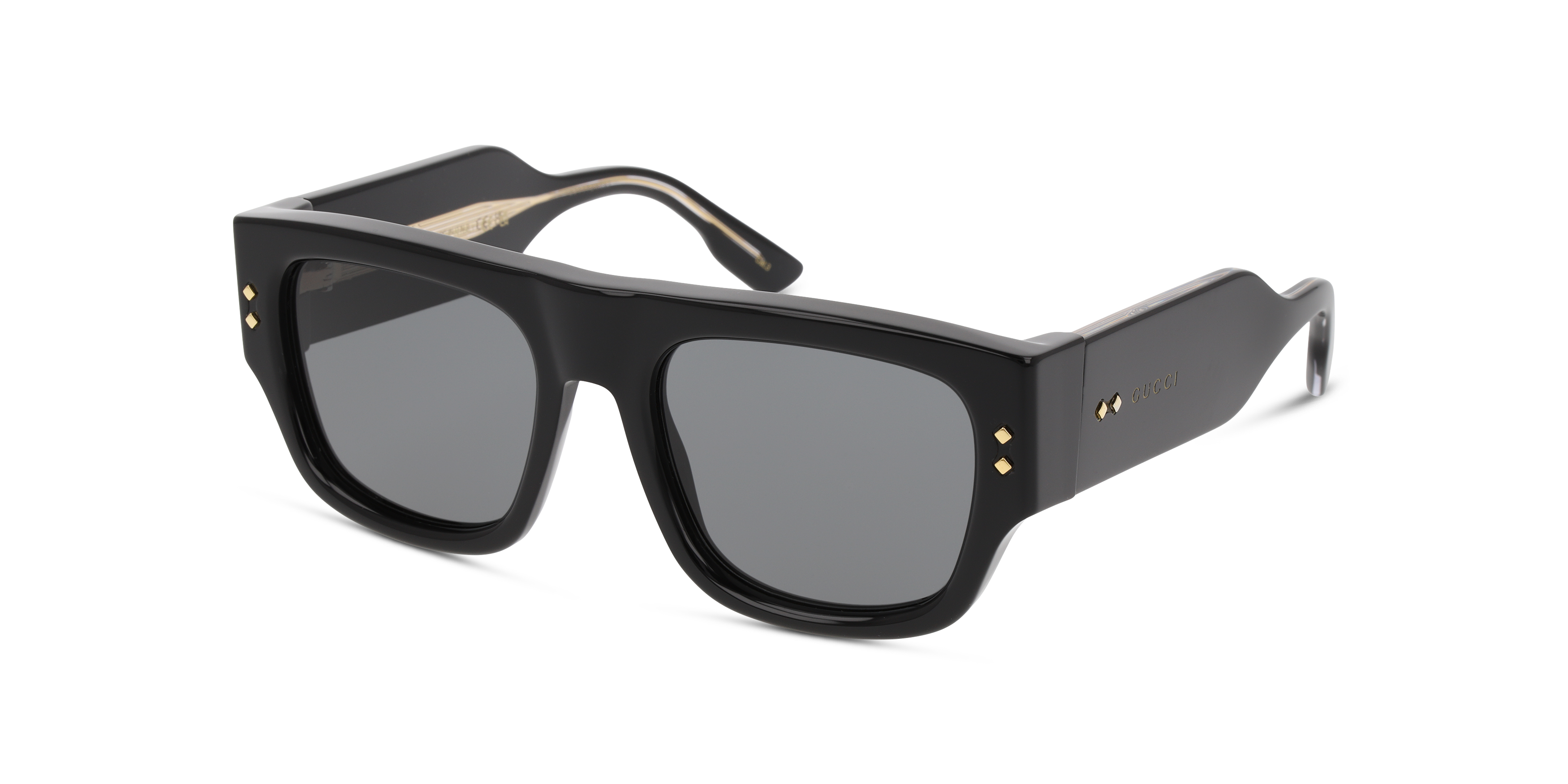 Angle_Left01 Gucci GG 1262S (001) Sunglasses Grey / Black