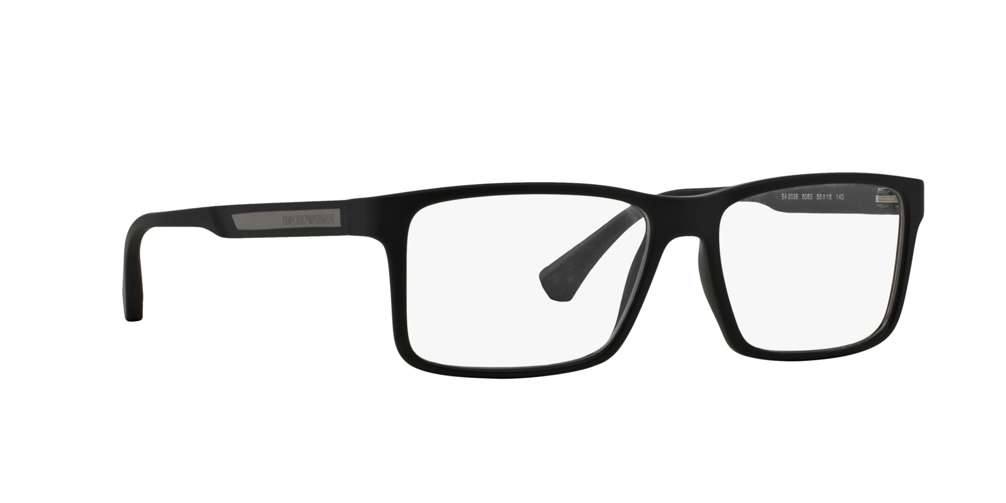 Angle_Right01 Emporio Armani EA 3038 Glasses Transparent / Black