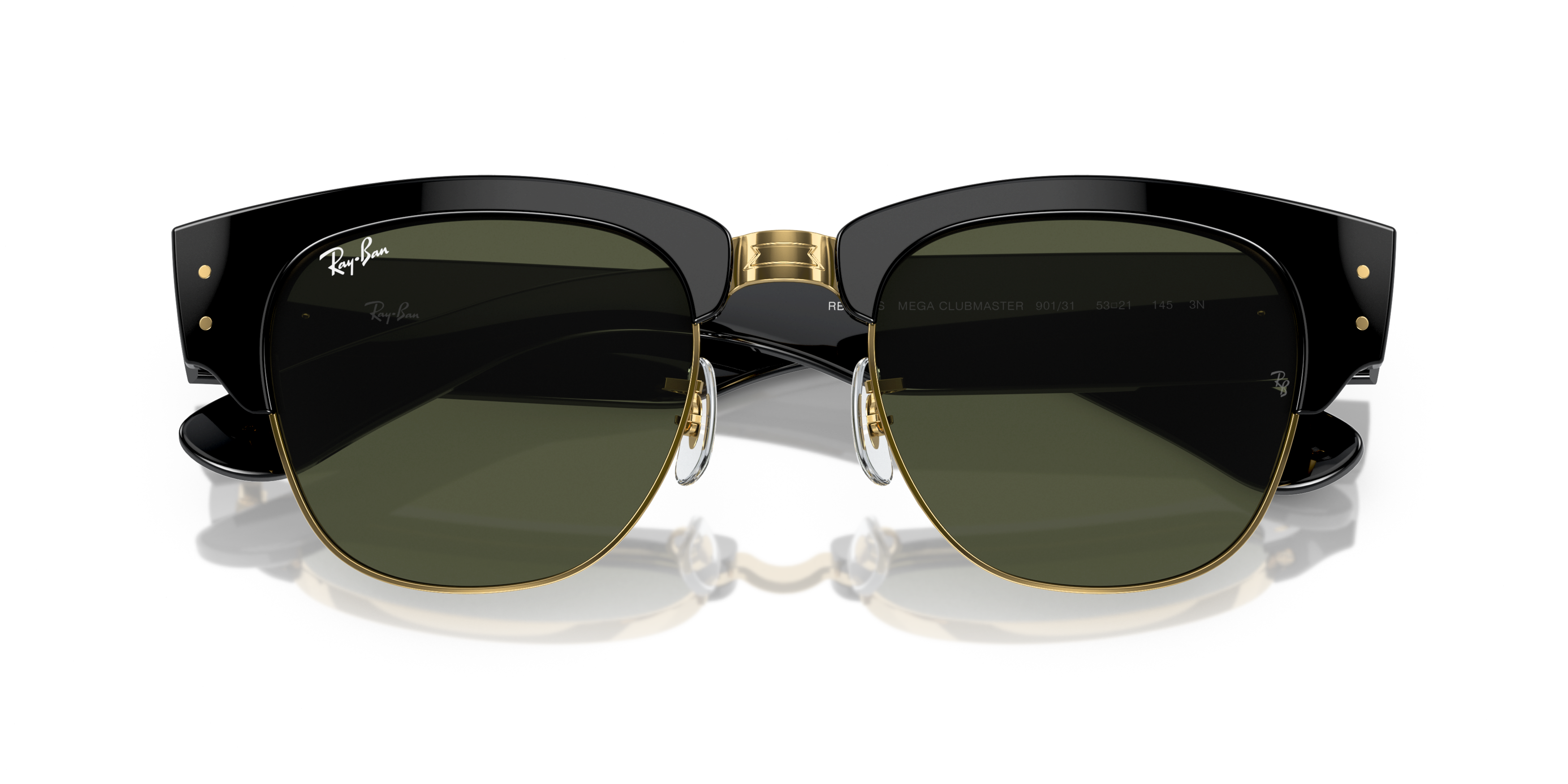 Folded, Ray-Ban Mega Clubmaster RB 0316S Sunglasses