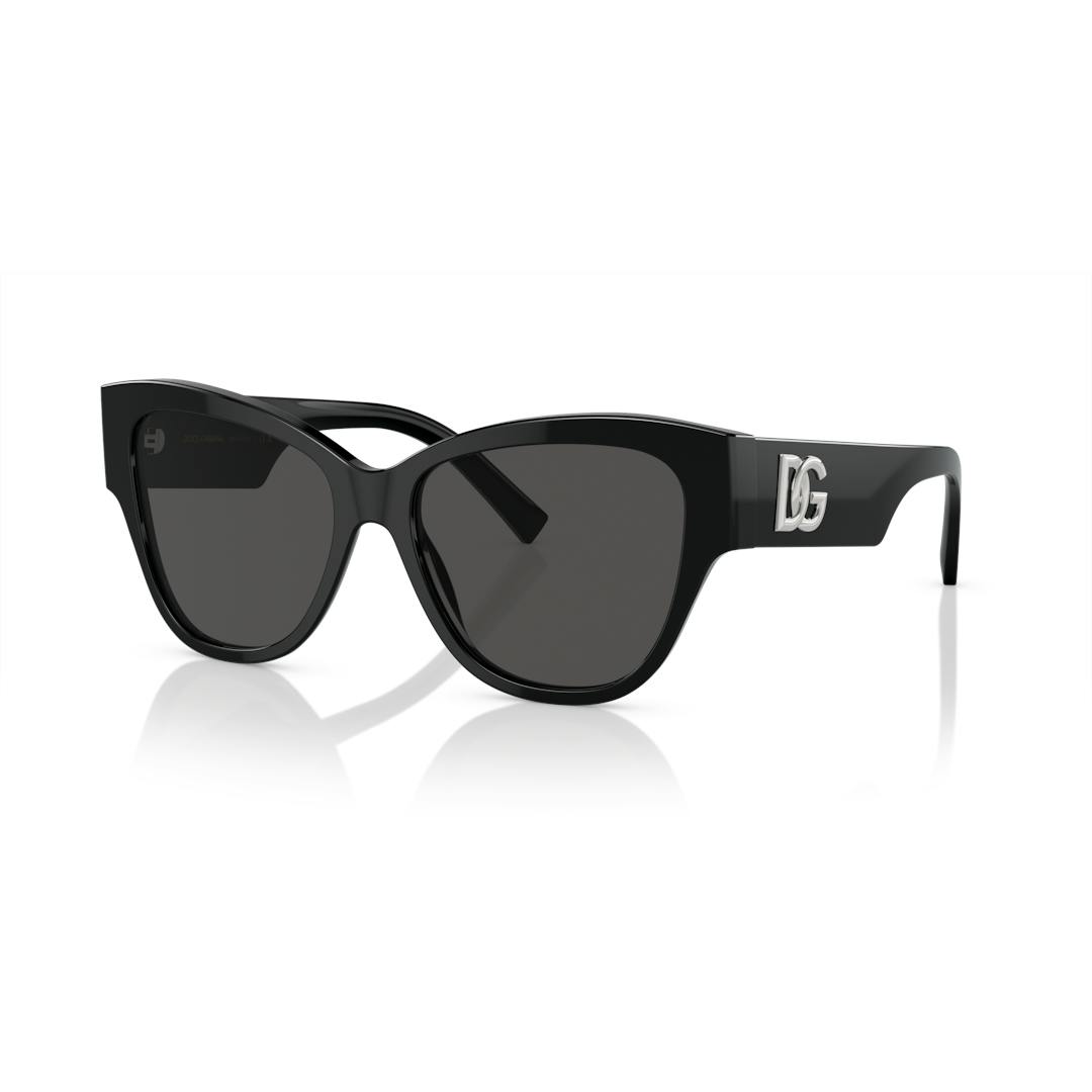 Dolce & Gabbana DG4449 Lunettes de Soleil Femme - Cateye Noir