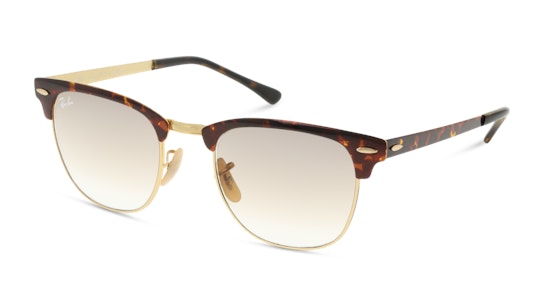 Ray-Ban Clubmaster Metal RB3716 900851 Bruin / Goud, Bruin