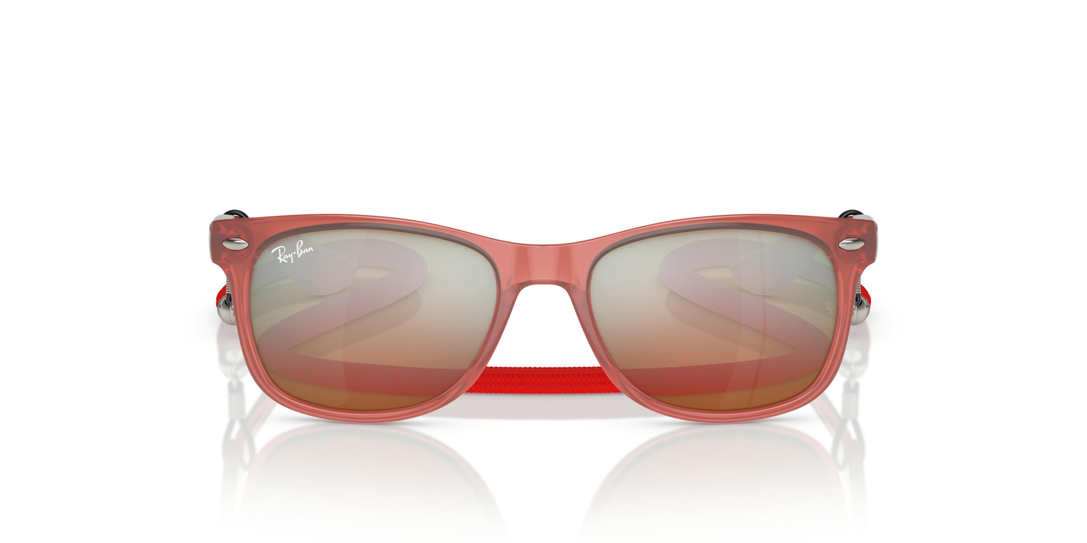 Junior Wayfarer Zonnebril met UV-bescherming Ray-Ban , Rood , Dames