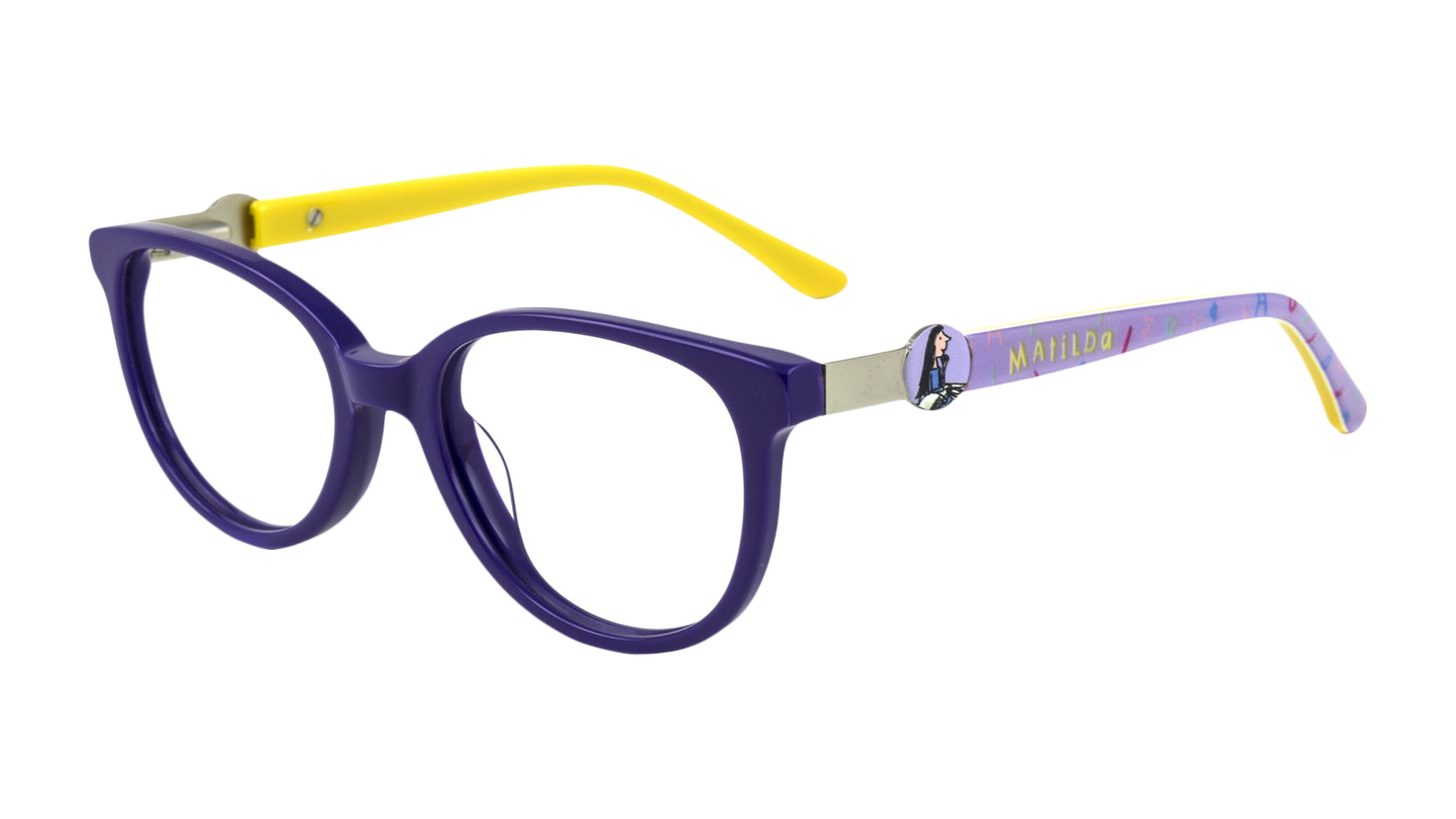 Angle_Left01 Roald Dahl Matilda RD02 (C1) Children's Glasses Transparent / Violet
