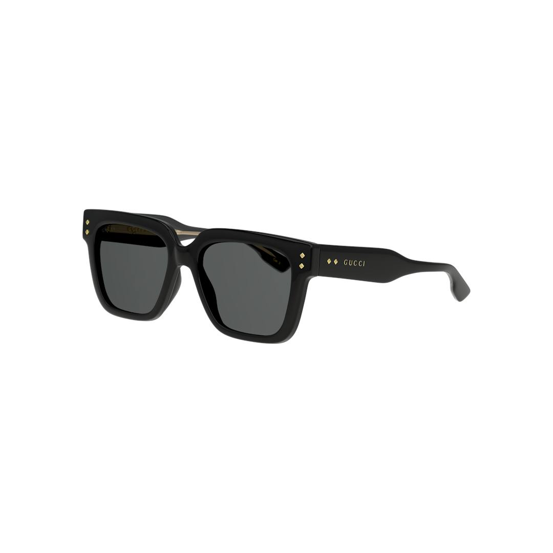 Gucci GG1084S Lunettes de Soleil Homme - Rectangle Noir - Possibilité de verres correcteurs - Adapta