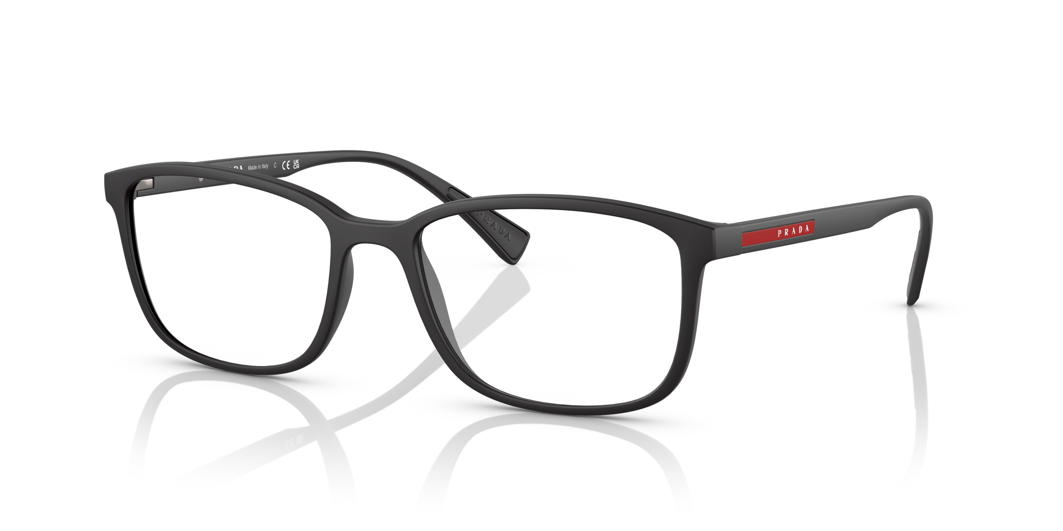 Angle_Left01 Prada Linea Rossa PS 04IV (DG01O1) Glasses Transparent / Black
