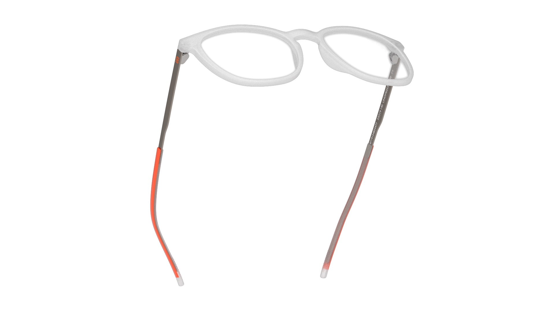 Bottom_Up Unofficial UNOM0253 (TS00) Glasses Transparent / Transparent, White