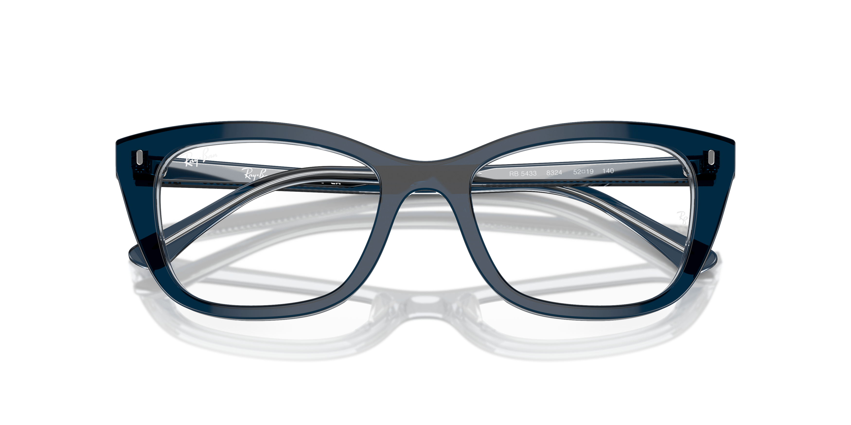 Folded Ray-Ban RX 5433 Glasses Transparent / Black