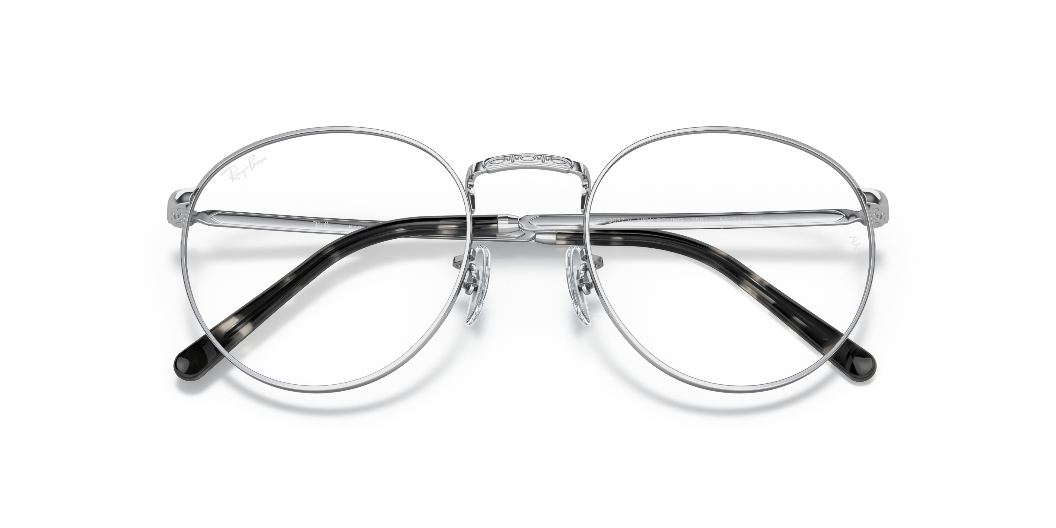 Folded Ray-Ban RX 3637V Glasses Transparent / Gold