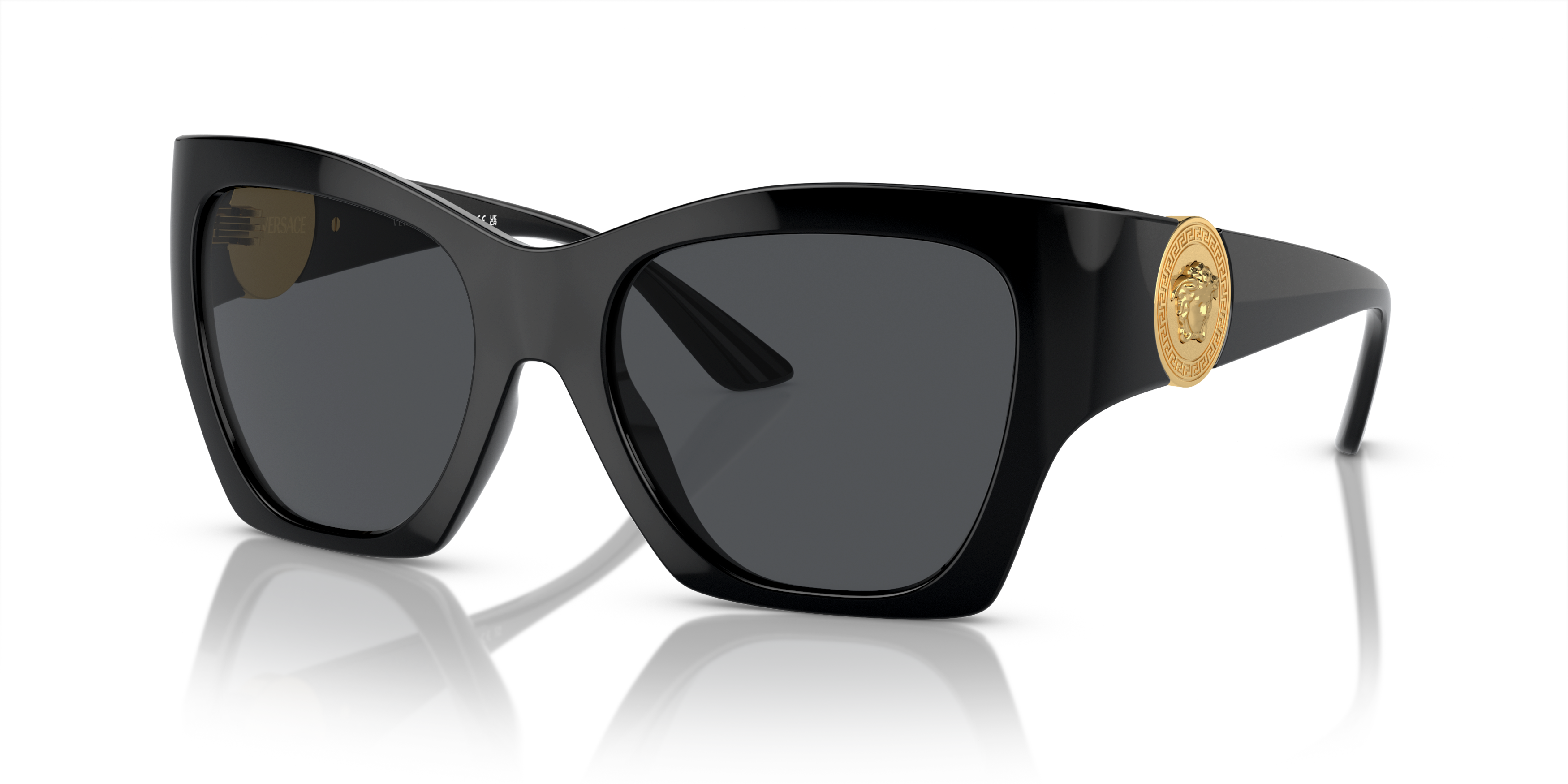 Angle_Left01 Versace VE 4452 Sunglasses Grey / Black