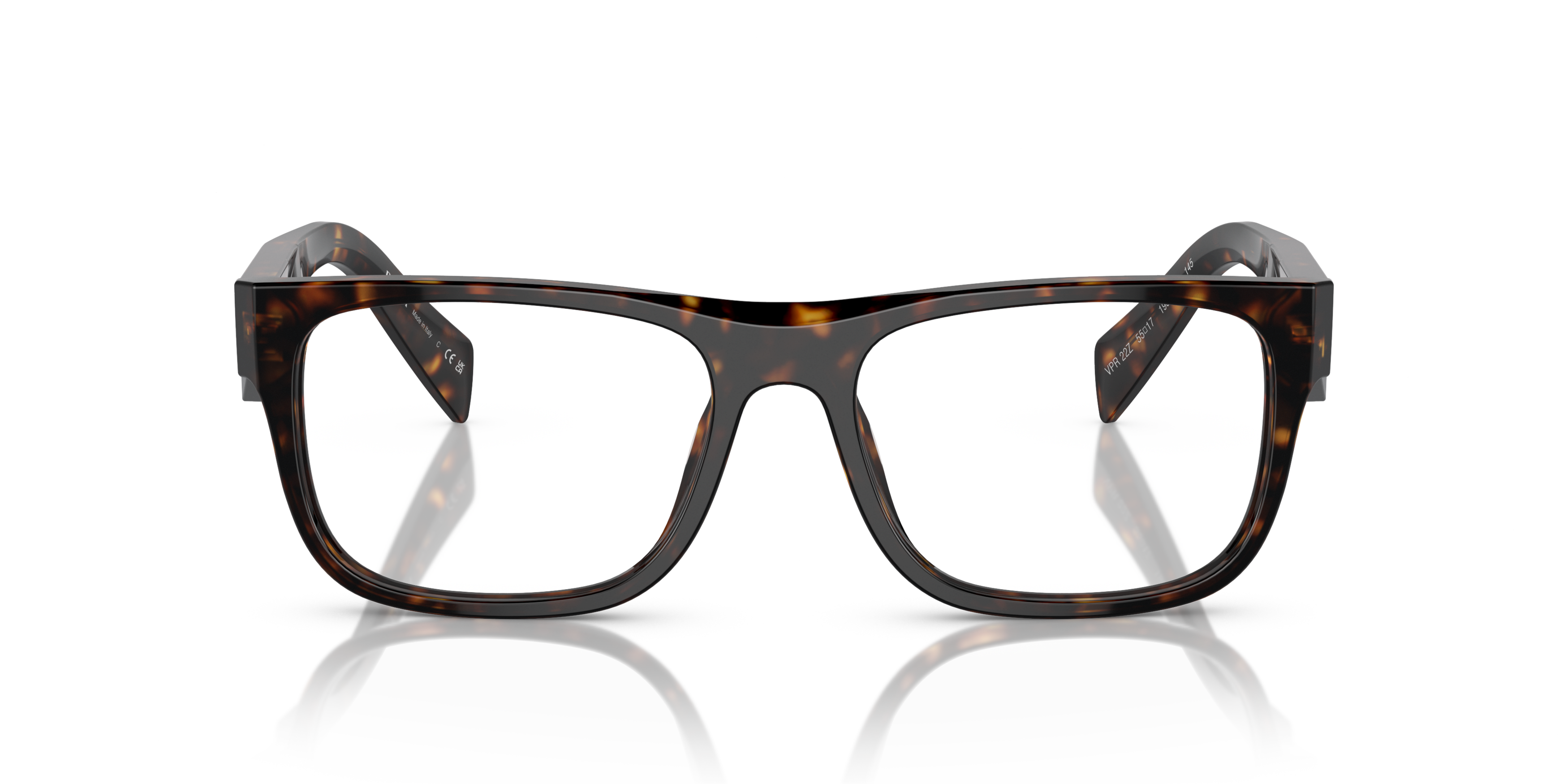 Front Prada PR 22ZV Glasses Transparent / Black
