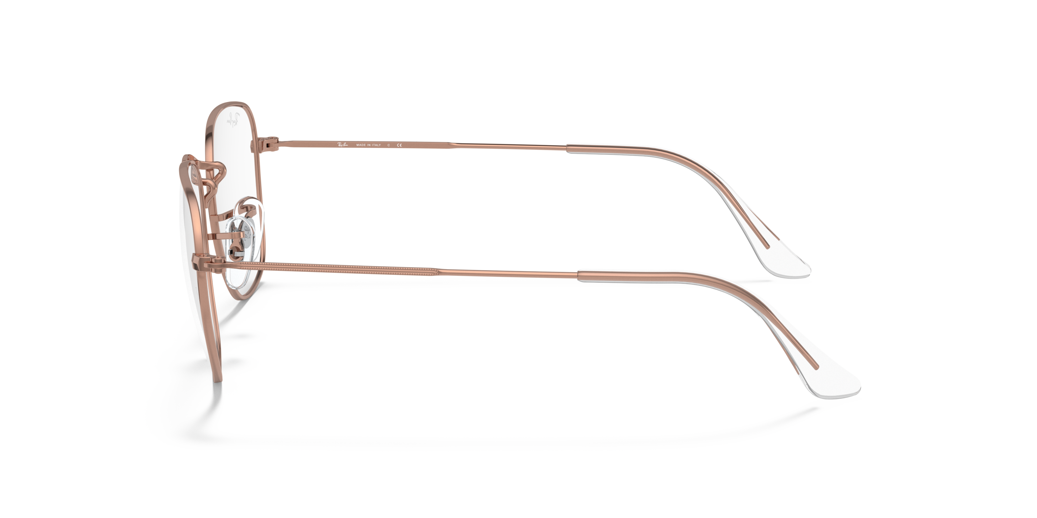Angle_Left02 Ray-Ban RX 3857V (3107) Glasses Transparent / Bronze