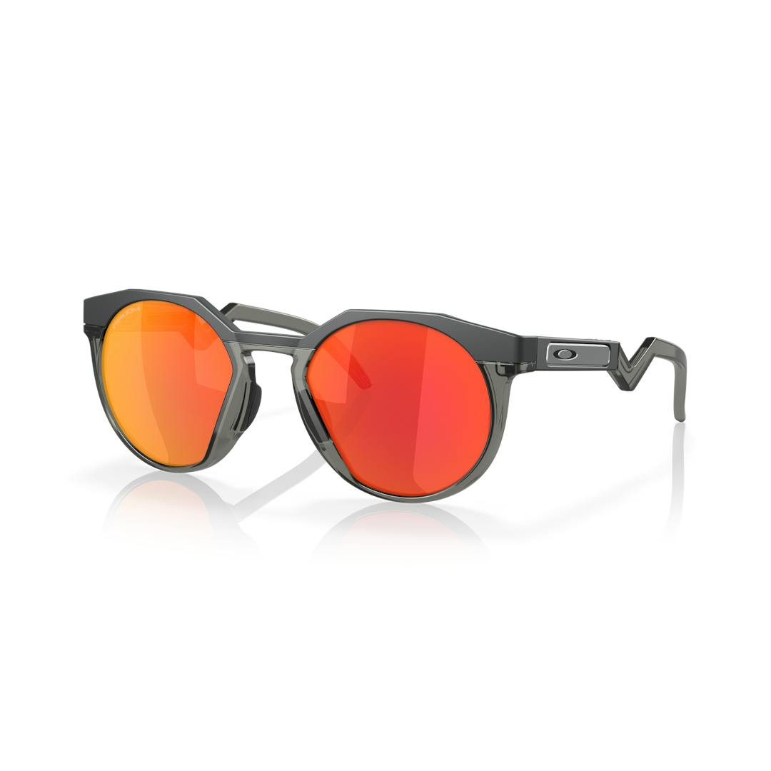 Oakley HSTN 0OO9242 Solbriller - Runde Sort Spejlede Linser