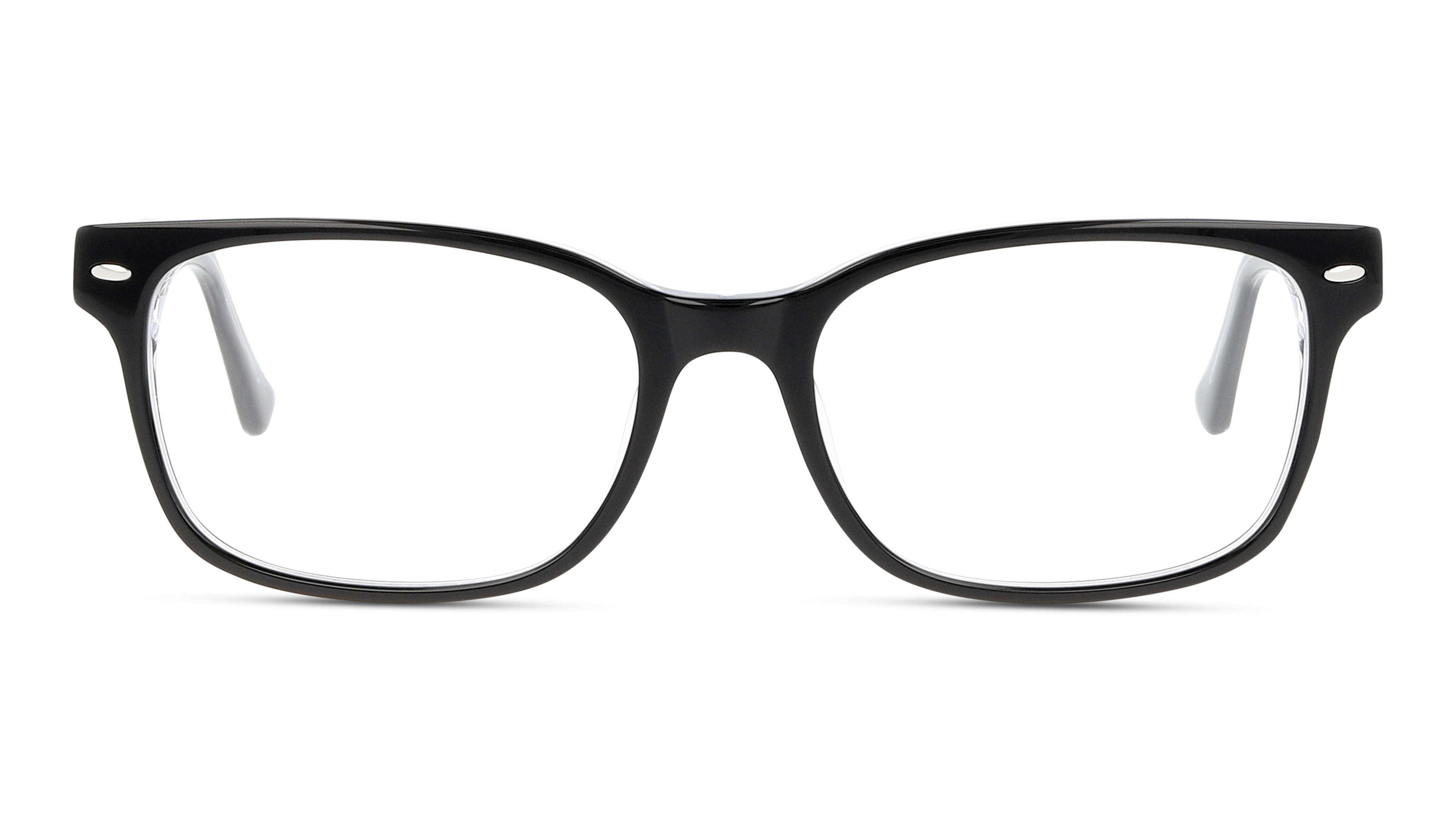 Front Unofficial UNOM0012 (BT00) Youth Glasses Transparent / Transparent, Black