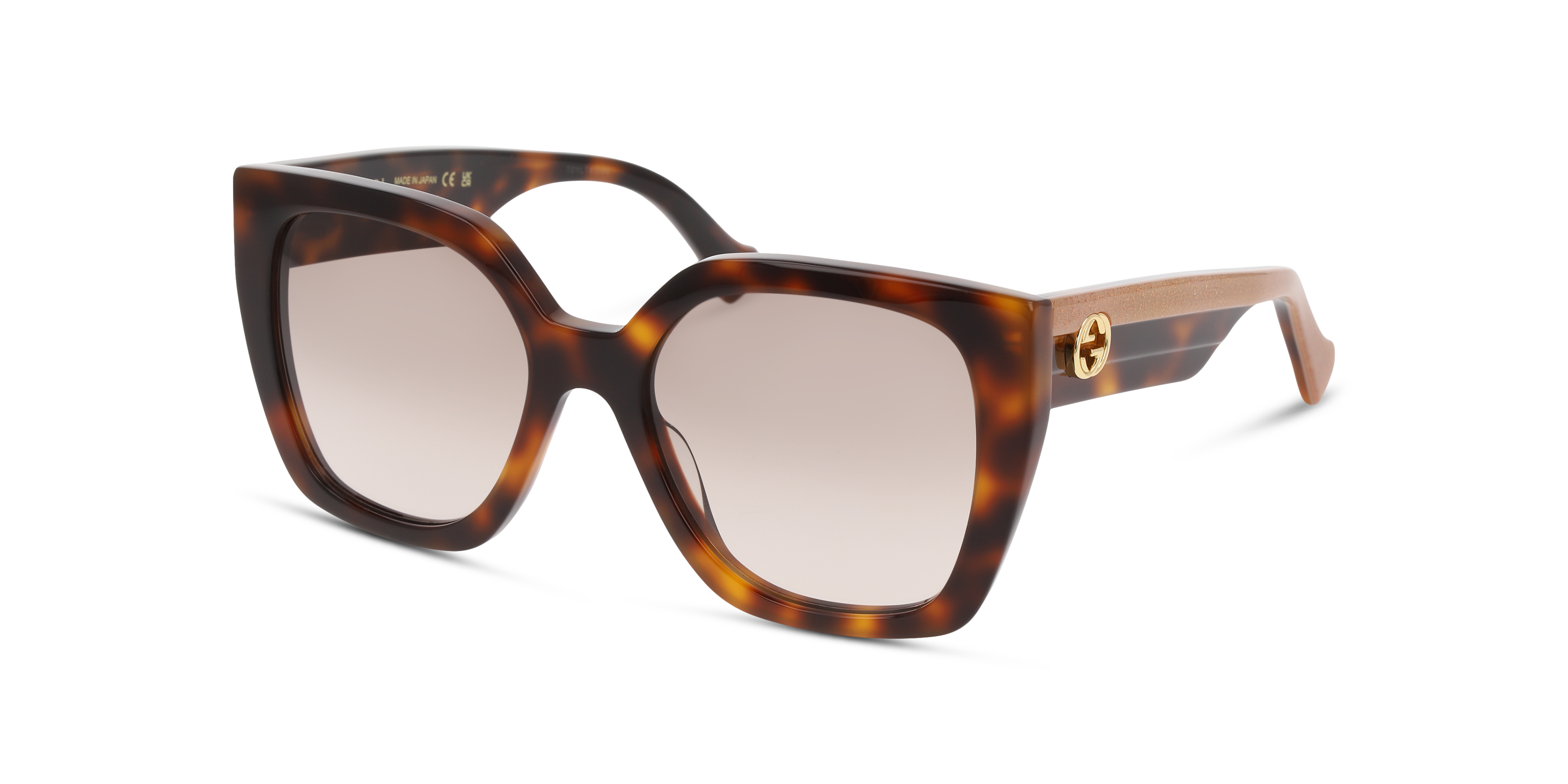 Angle_Left01 Gucci GG 1300S (003) Sunglasses Brown / Havana