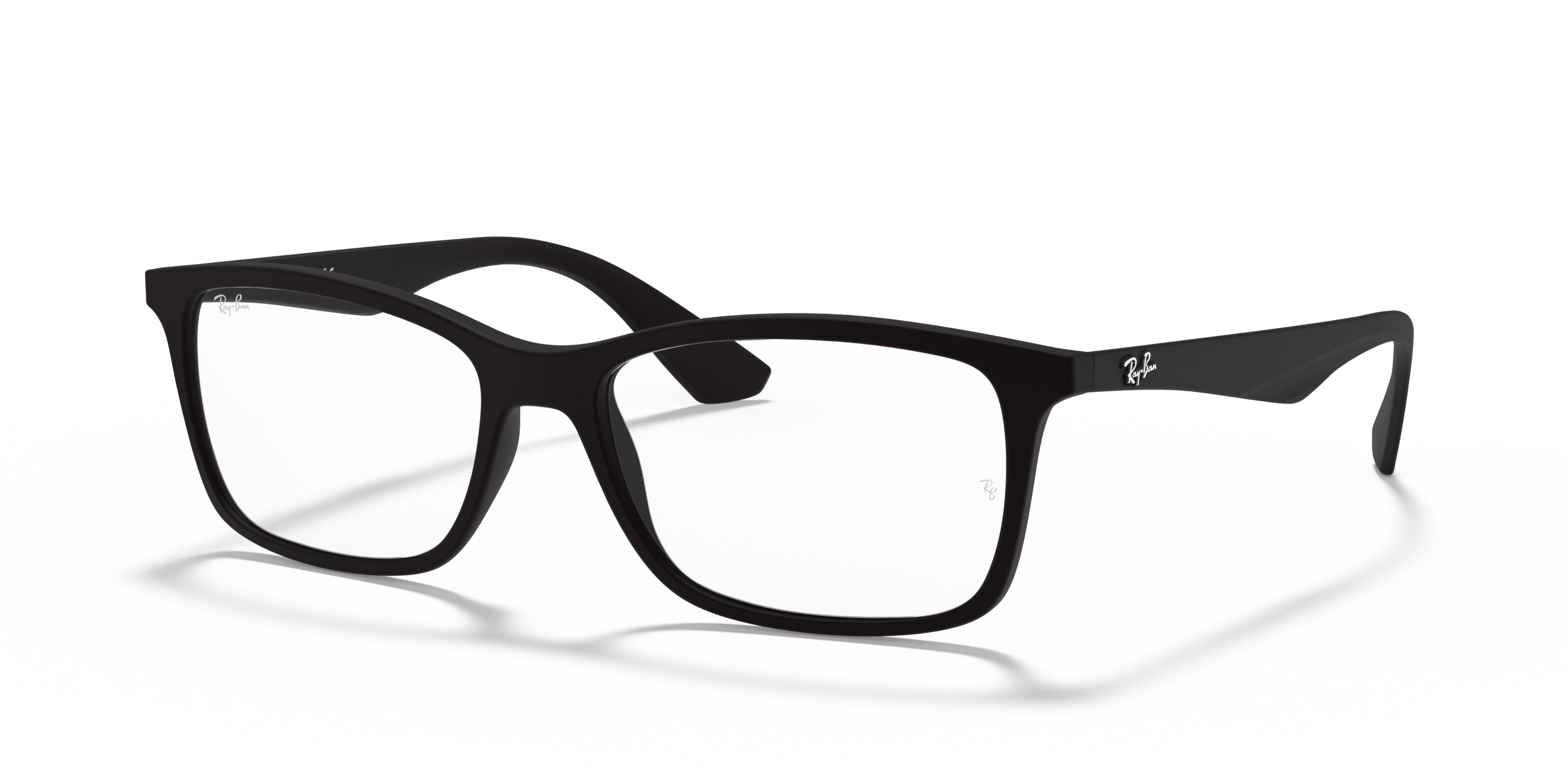 Angle_Left01 Ray-Ban RX 7047 (5196) Glasses Transparent / Black