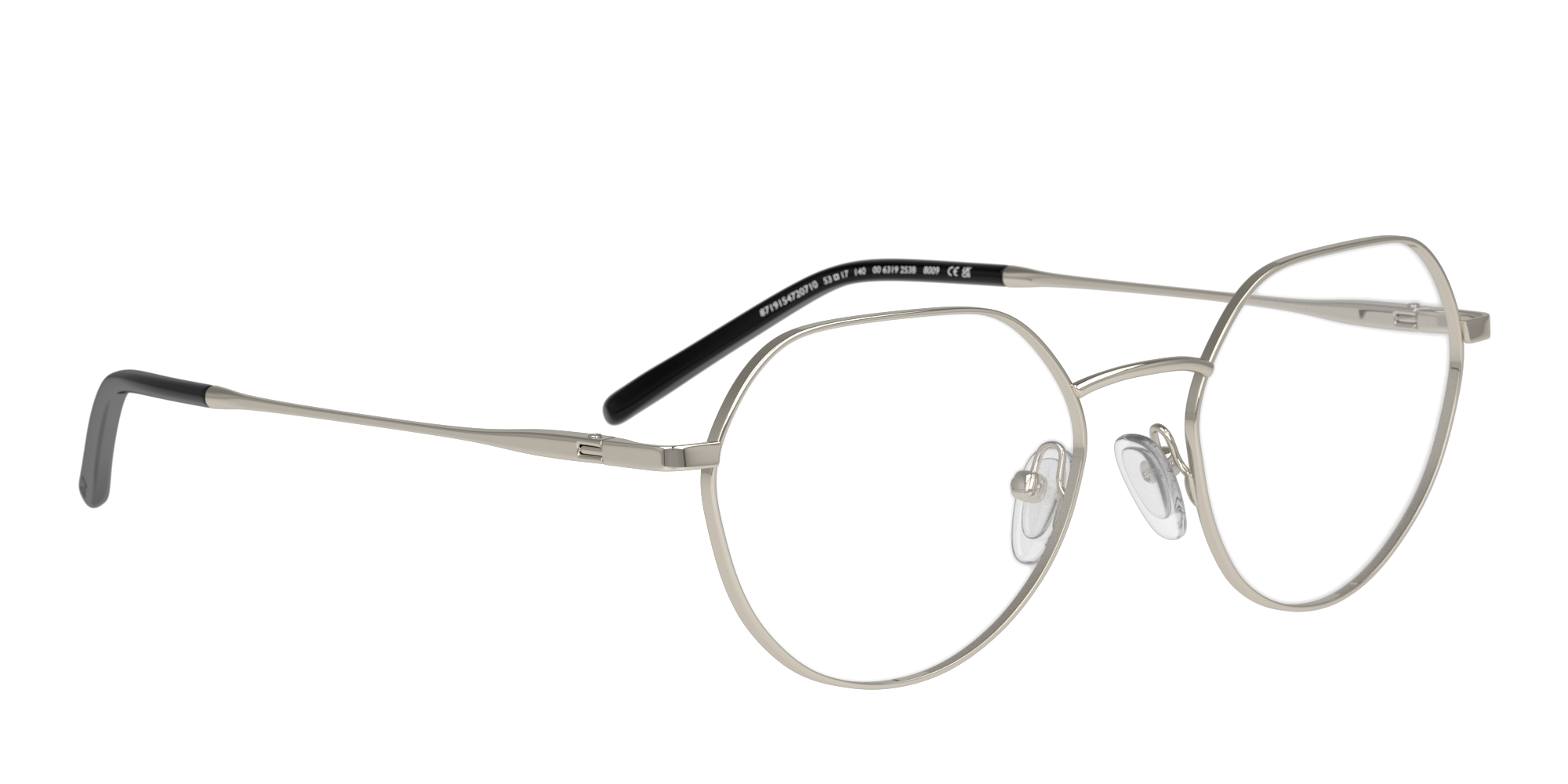 Angle_Right01 DbyD DB OT7003 Children's Glasses Transparent / Grey