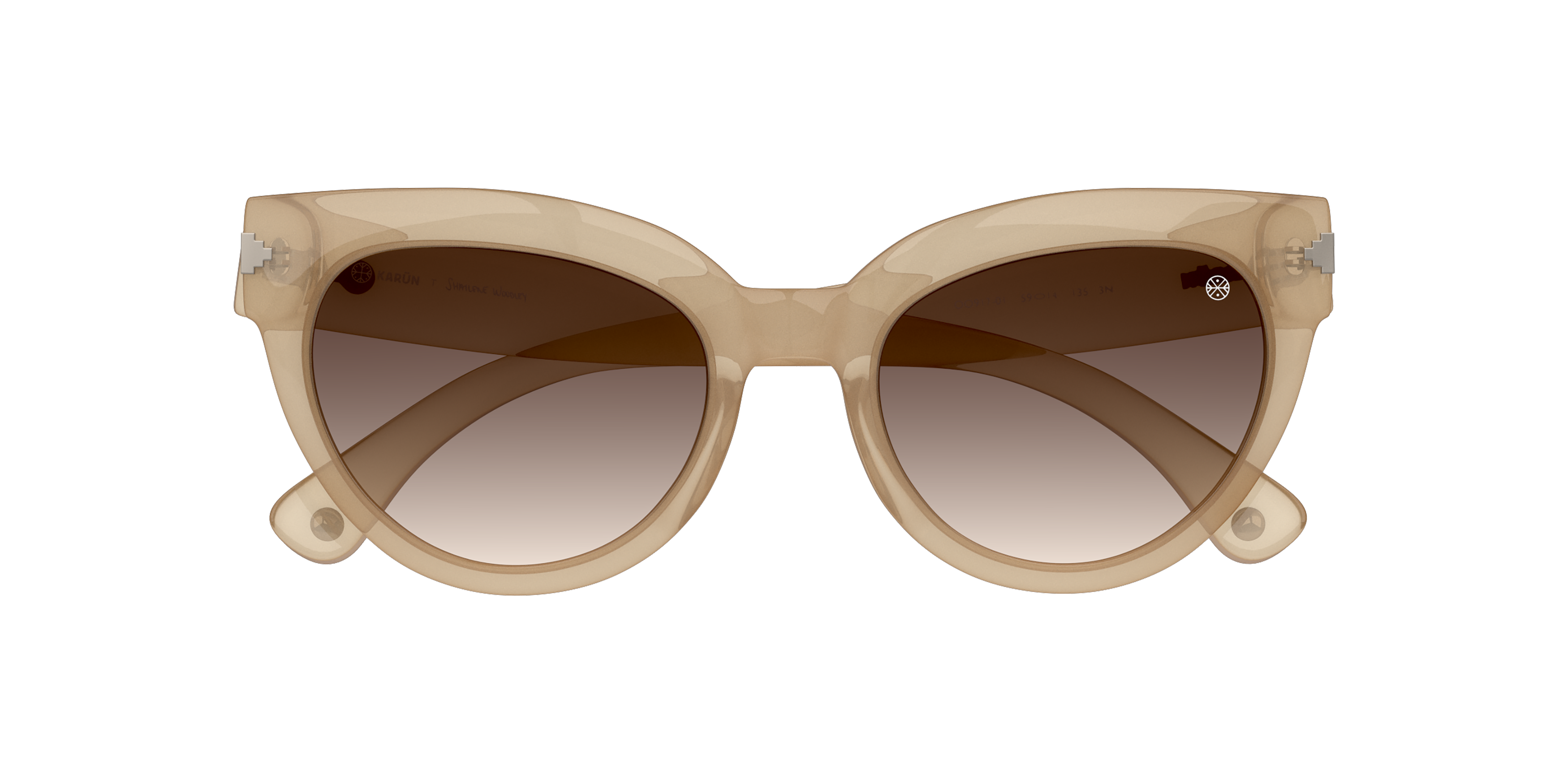 Folded Karun SW FS0016 (14-1213) Sunglasses Brown / Brown