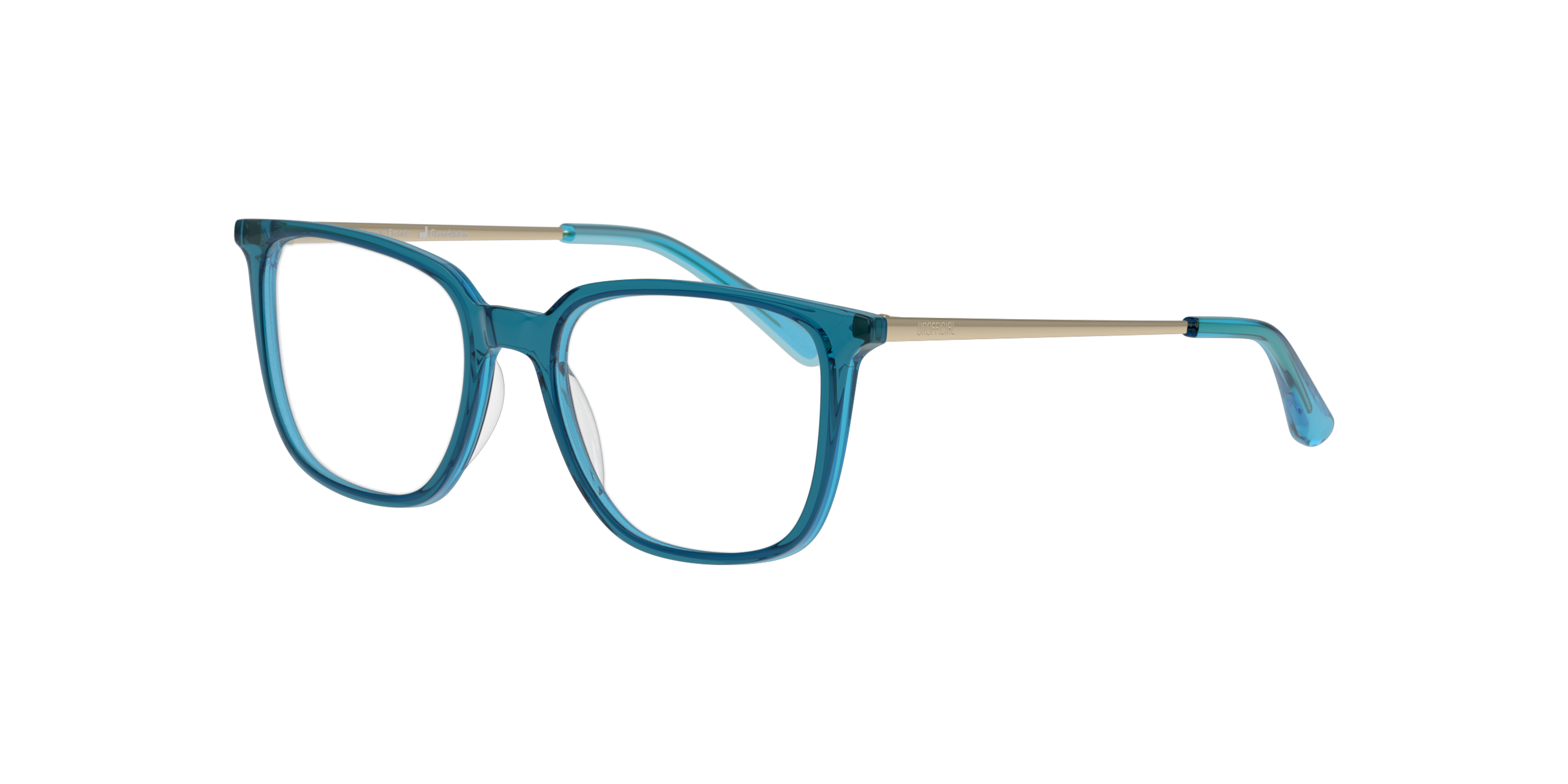 Angle_Left01 Unofficial UN OT0158 (ED00) Children's Glasses Transparent / Blue
