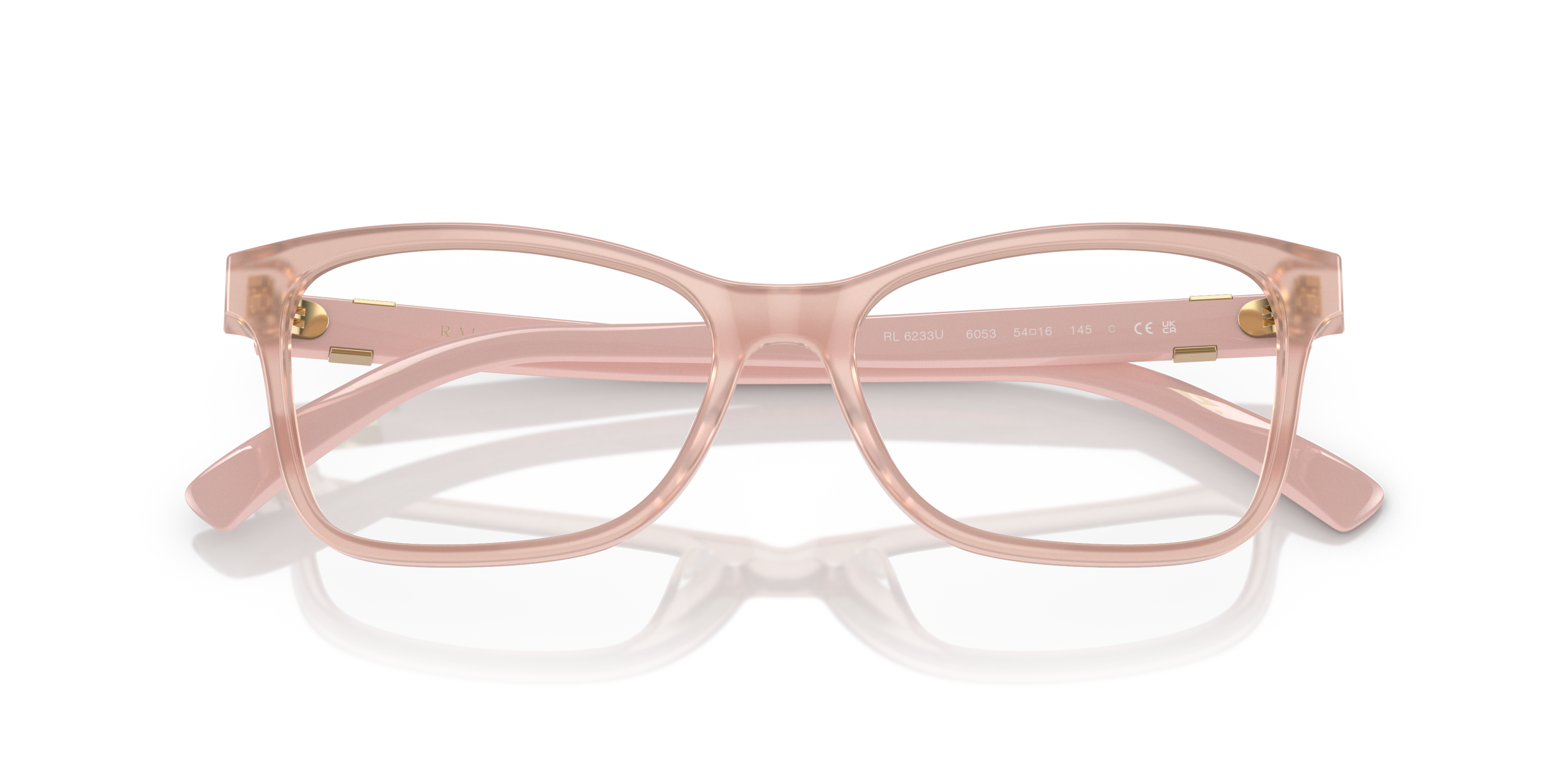 Folded Ralph Lauren RL 6233U Glasses Transparent / Pink