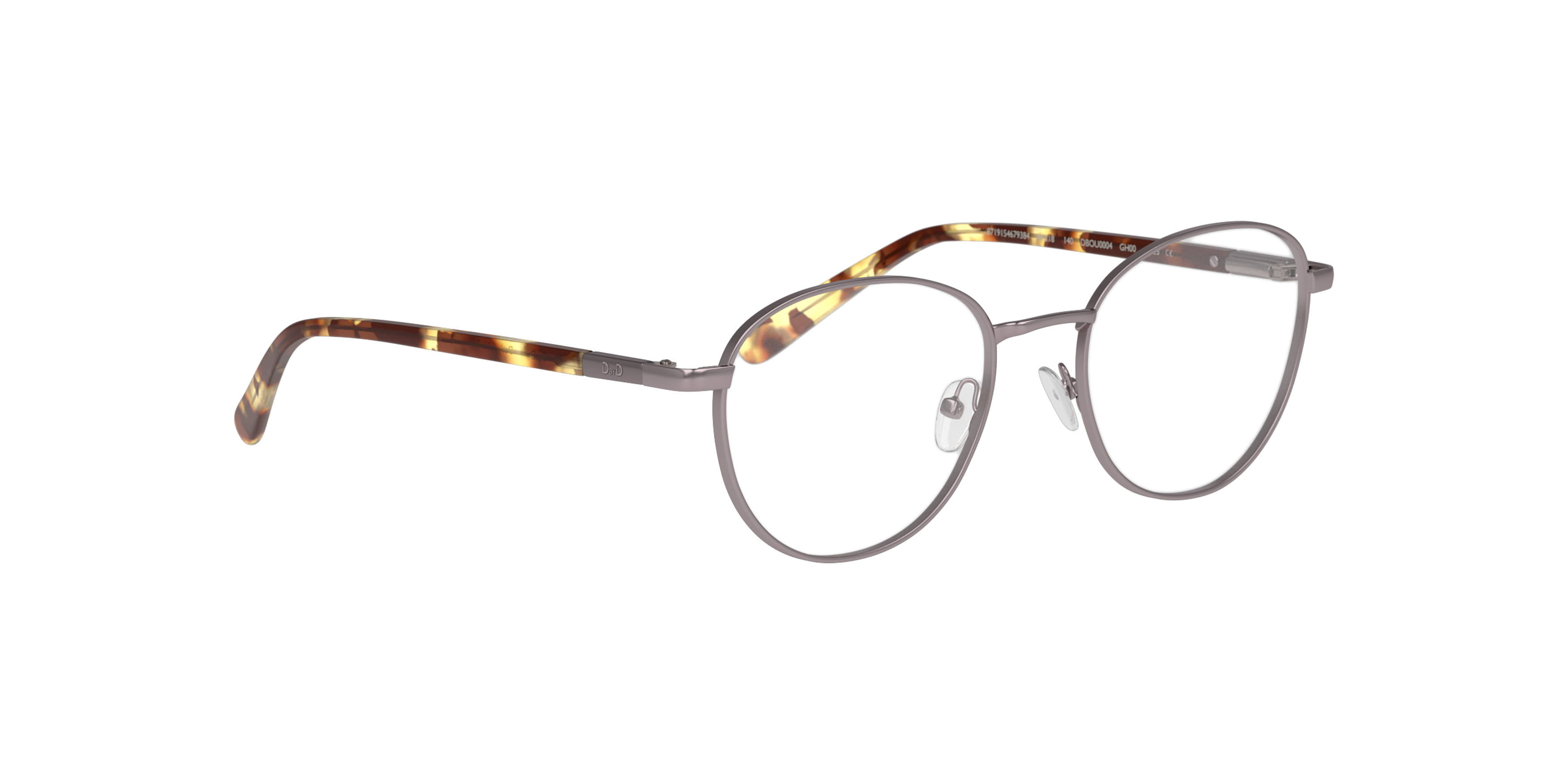 Angle_Right01 DbyD Essentials DB OU0004 Glasses Transparent / Gold