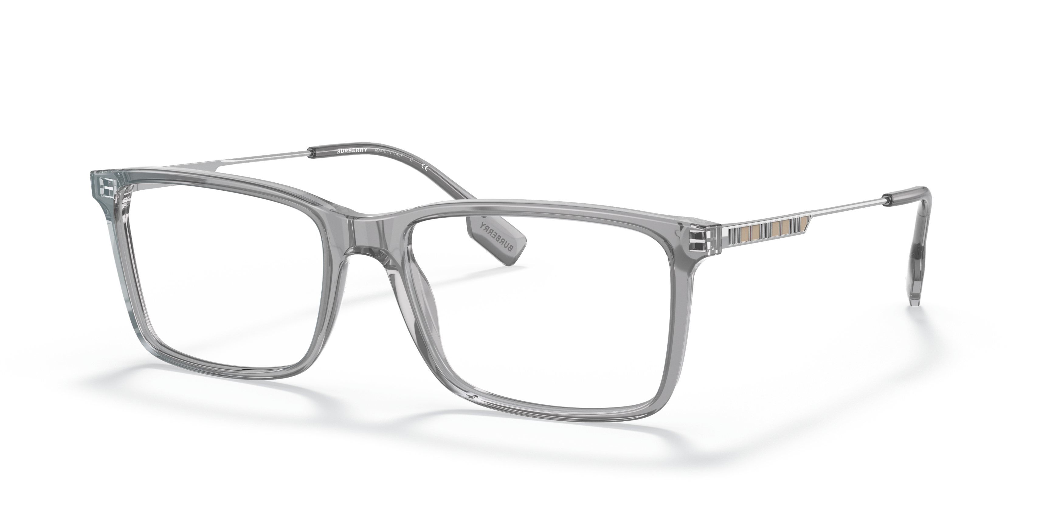 Angle_Left01 Burberry BE 2339 Glasses Transparent / Grey