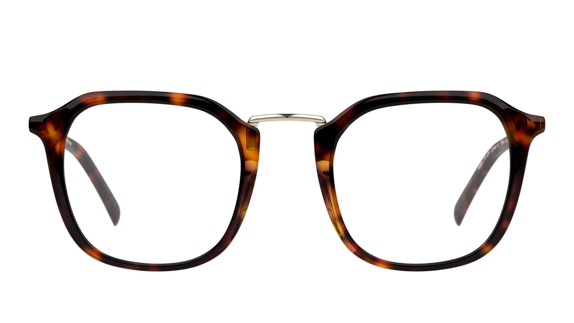 Front Unofficial UNOM0255 (HD00) Glasses Transparent / Havana