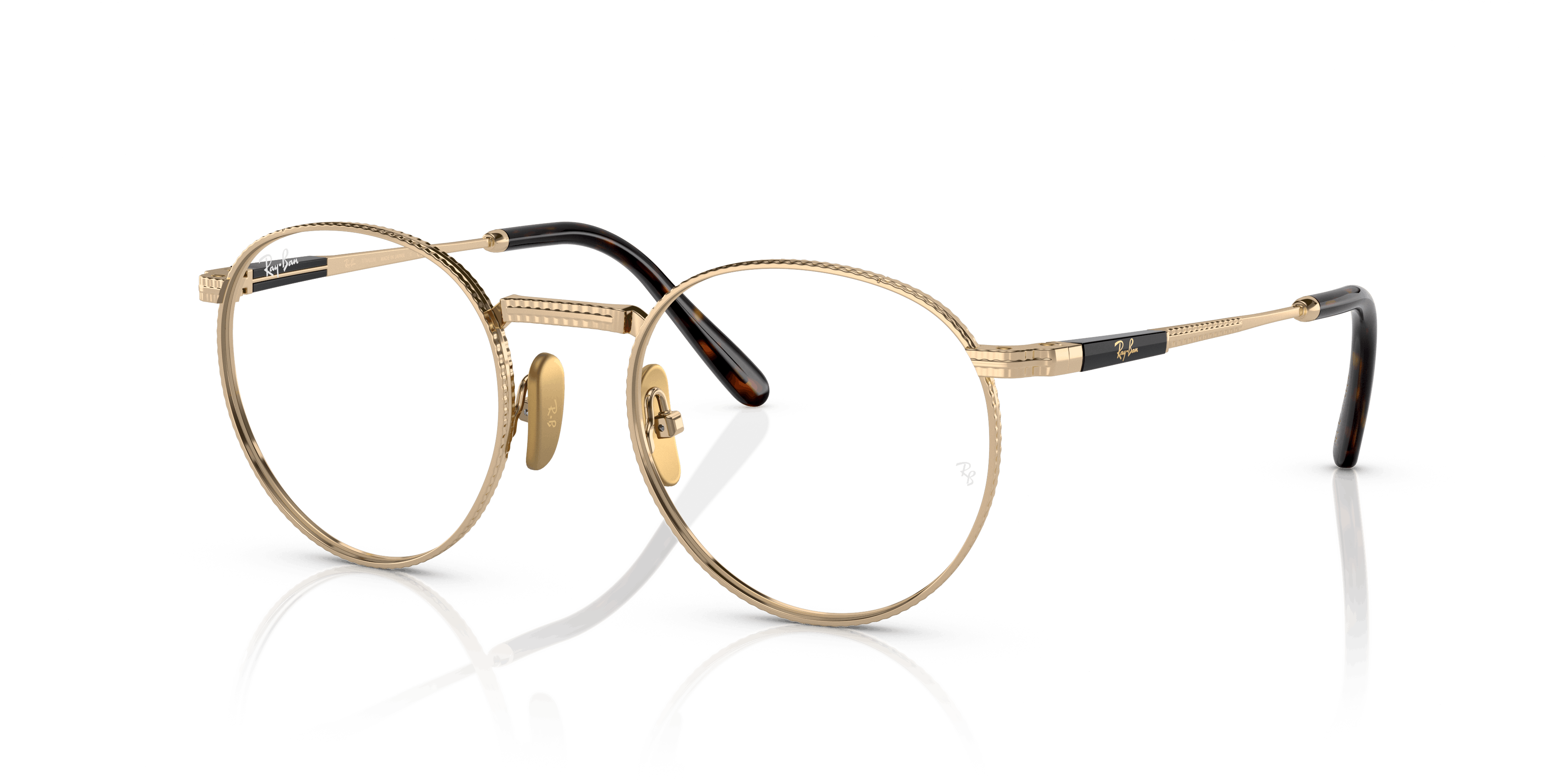 Angle_Left01, RAY-BAN Round II Titanium Optics RX8237V 1220