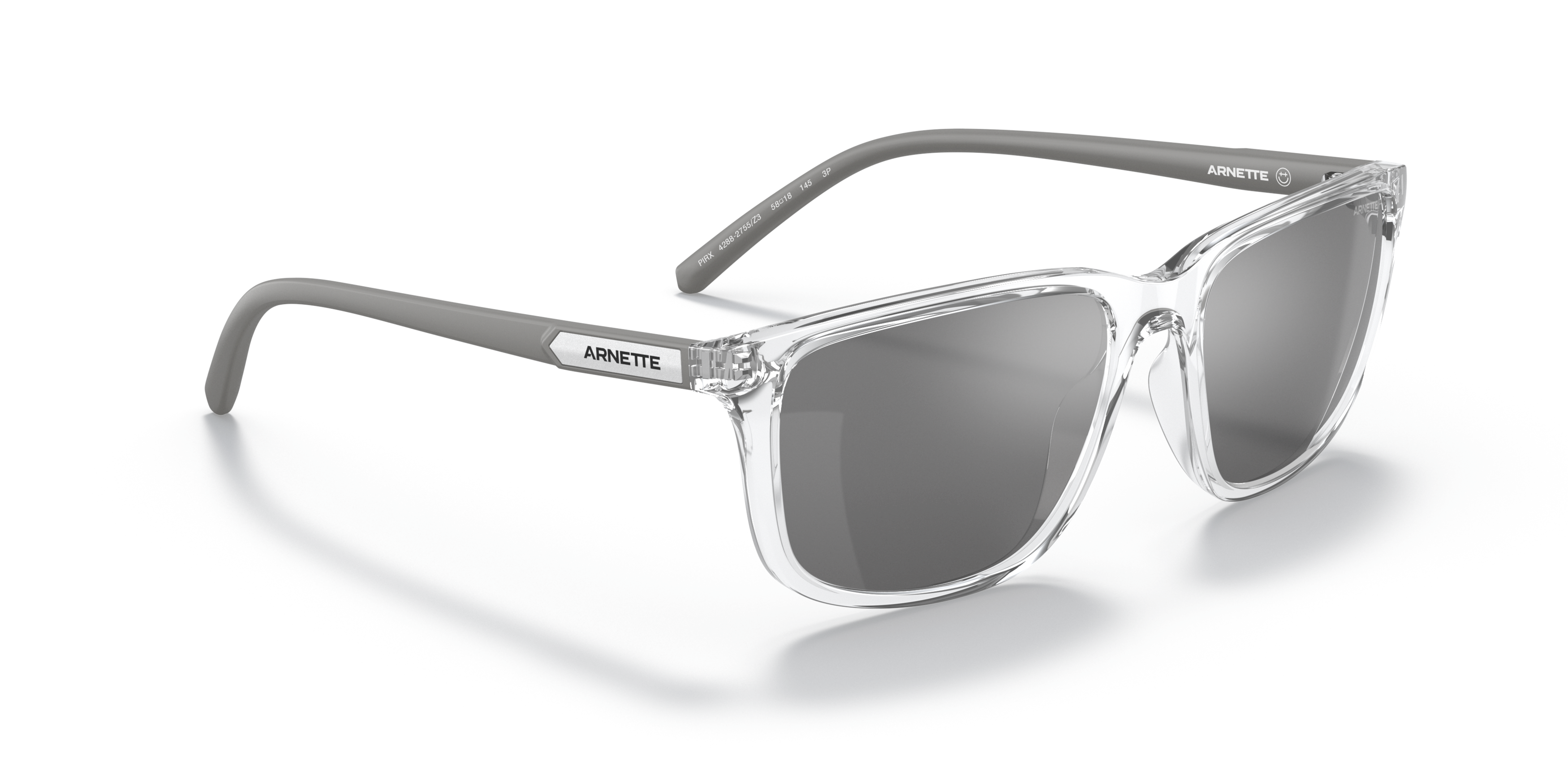 Angle_Right01 Arnette AN 4288 (2755Z3) Sunglasses Grey / Transparent