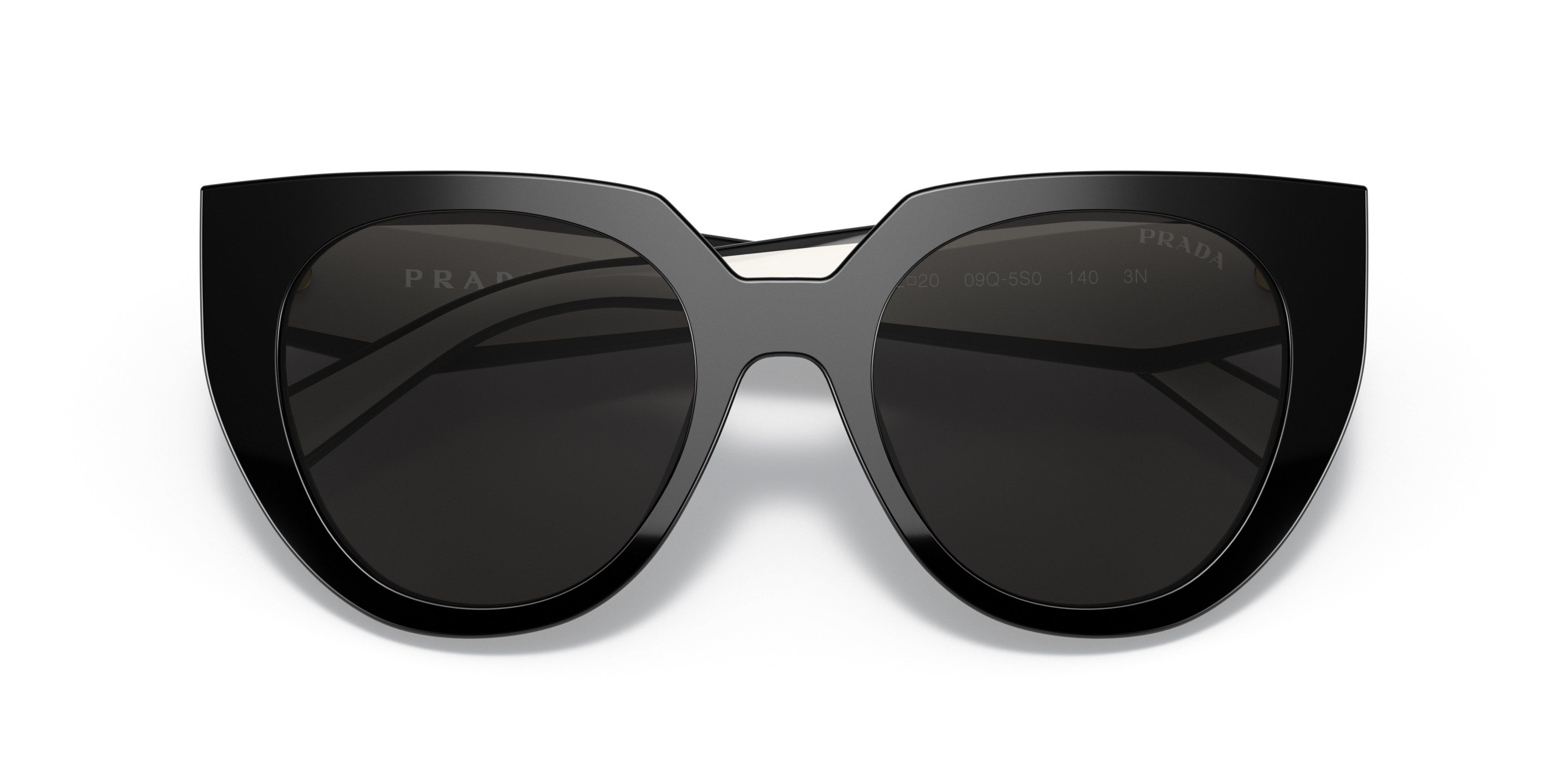 Folded Prada PR 14WS (14WS) Sunglasses Grey / Black