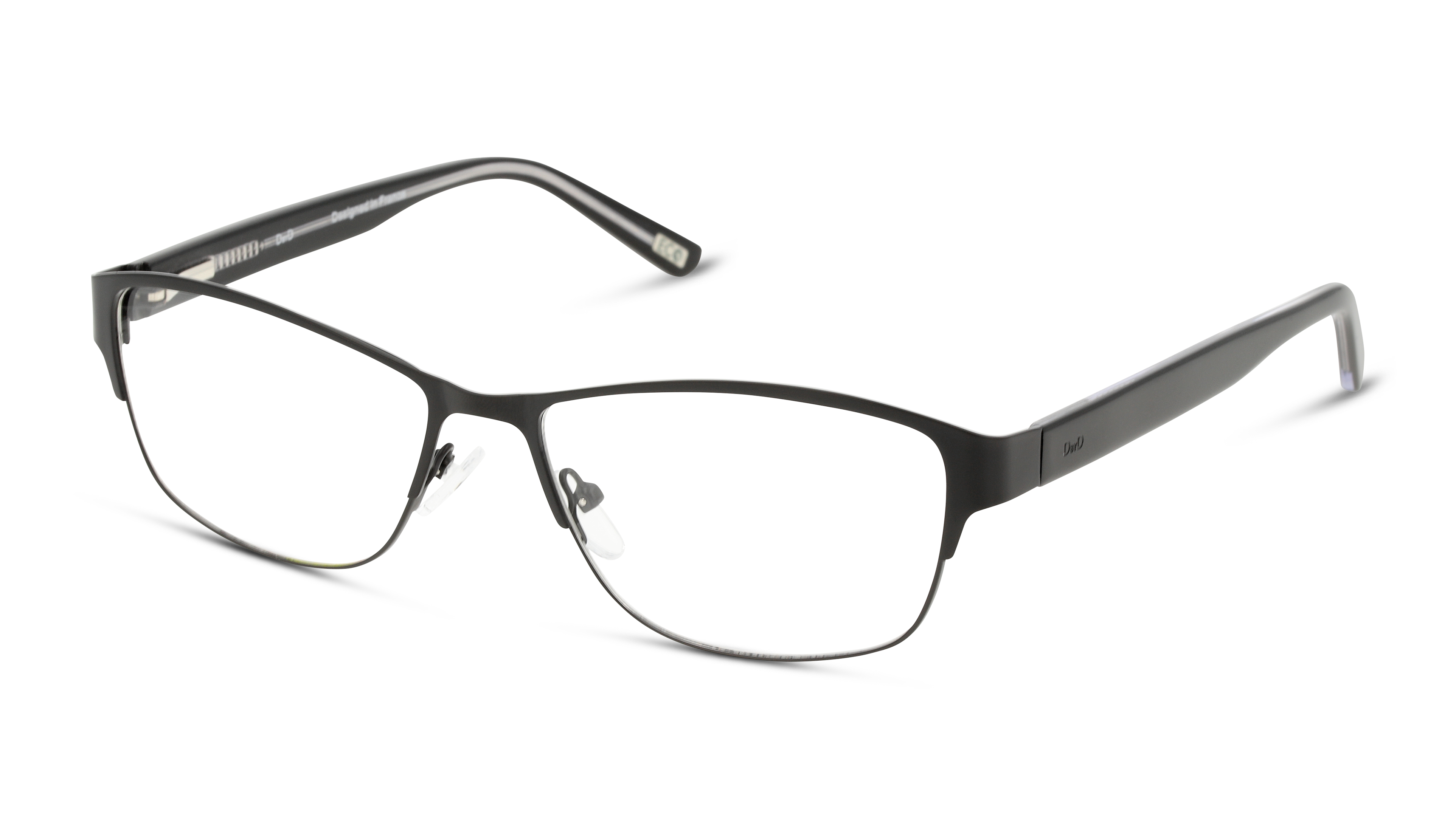 Angle_Left01 DbyD Essentials DB OF0036 Glasses Transparent / Black