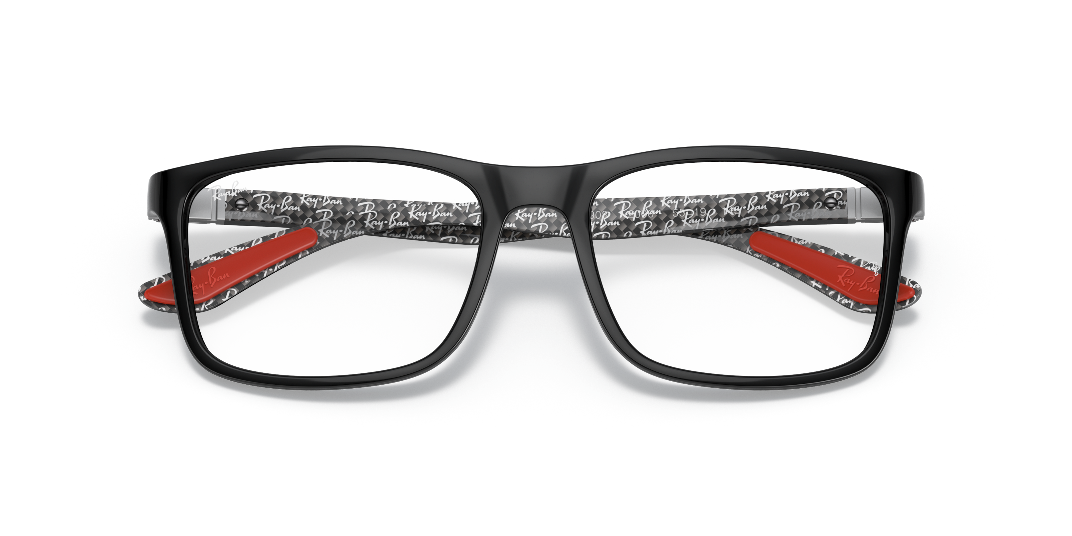 Folded Ray-Ban RX 8908 Glasses Transparent / Black