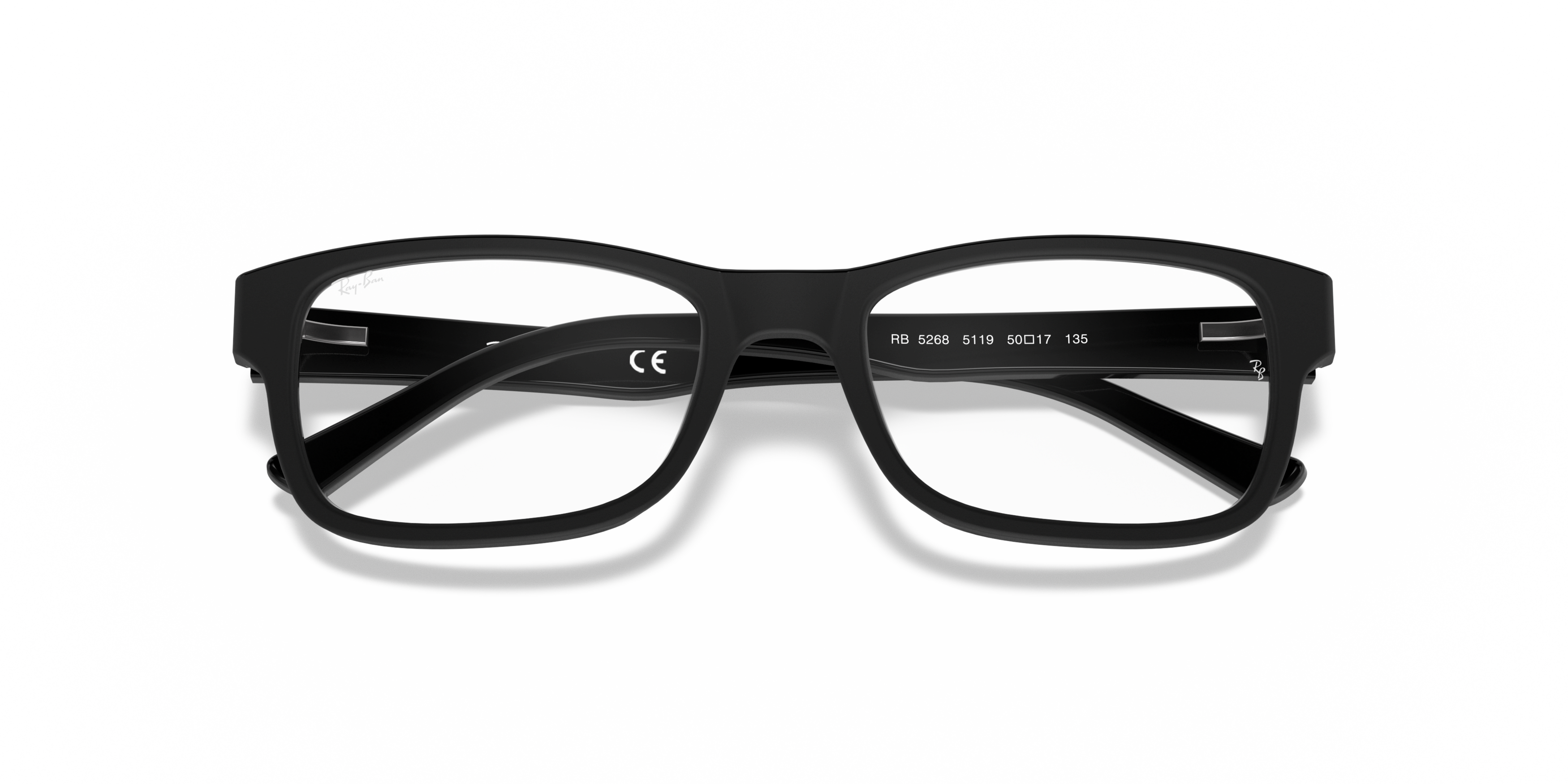 Folded Ray-Ban RX 5268 (5119) Glasses Transparent / Black
