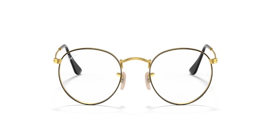 Ray-Ban Round Metal RX 3447V Glasses Transparent / Gold