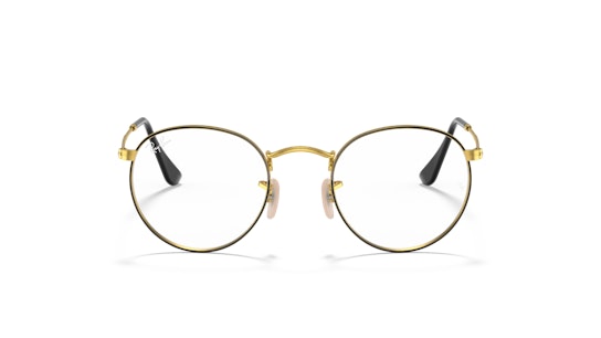 Ray-Ban Round Metal RX 3447V Glasses Transparent / Gold